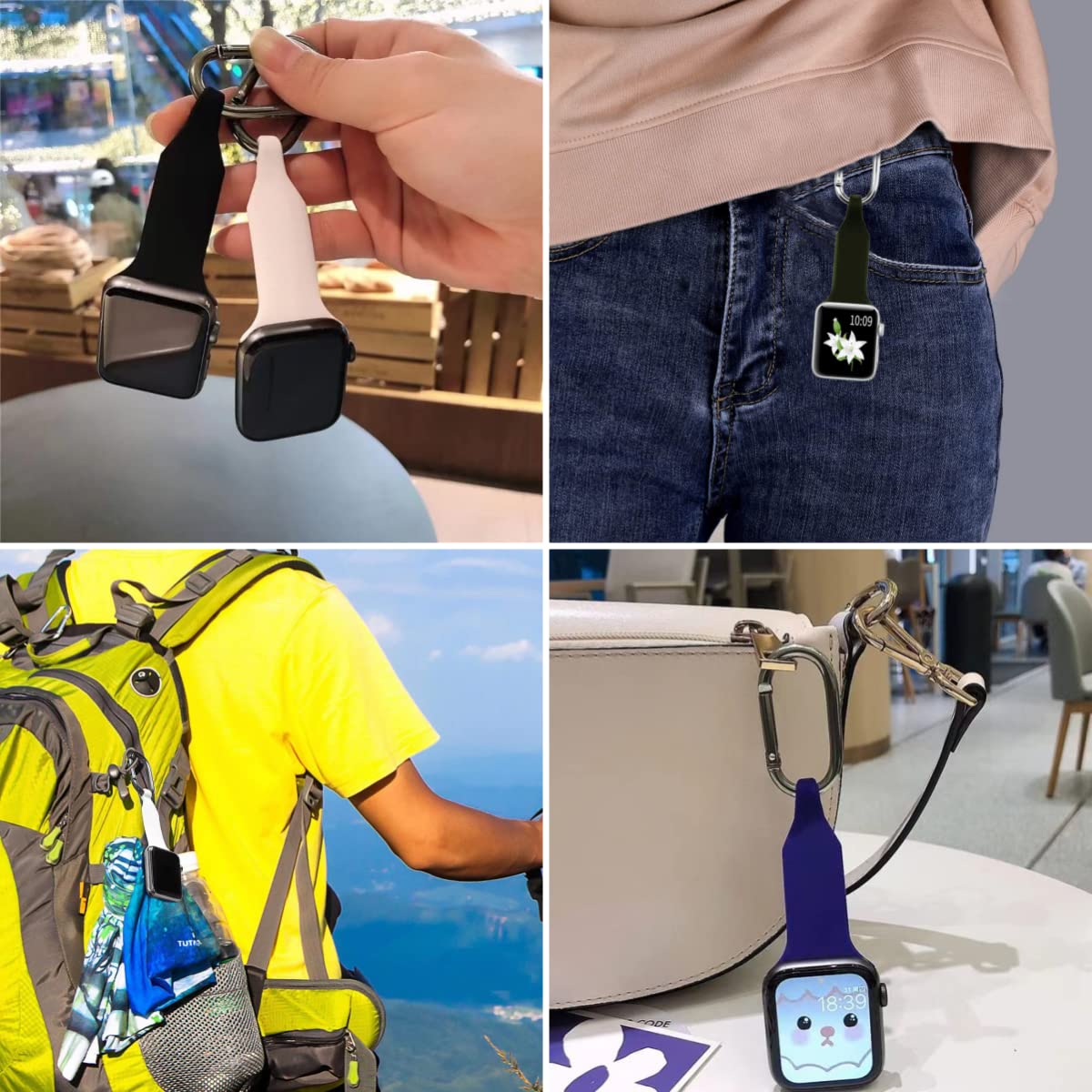 Compatible With Apple Watch Fob Necklace Lanyard Keychain Pocket Watch Case Clip Nurse Armband Pendant Carabiner. Suitable For I