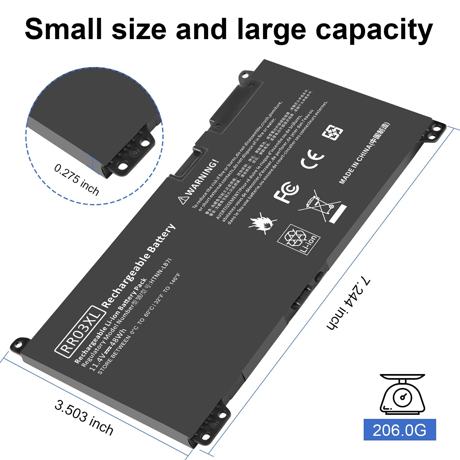 Tree.Nb Rr03Xl Battery For Hp Probook 430 G4 440 G4 450 G4 455 G4 470 G4, Hp Probook 440 G5 450 G5 470 G5 851477 421 851477 541