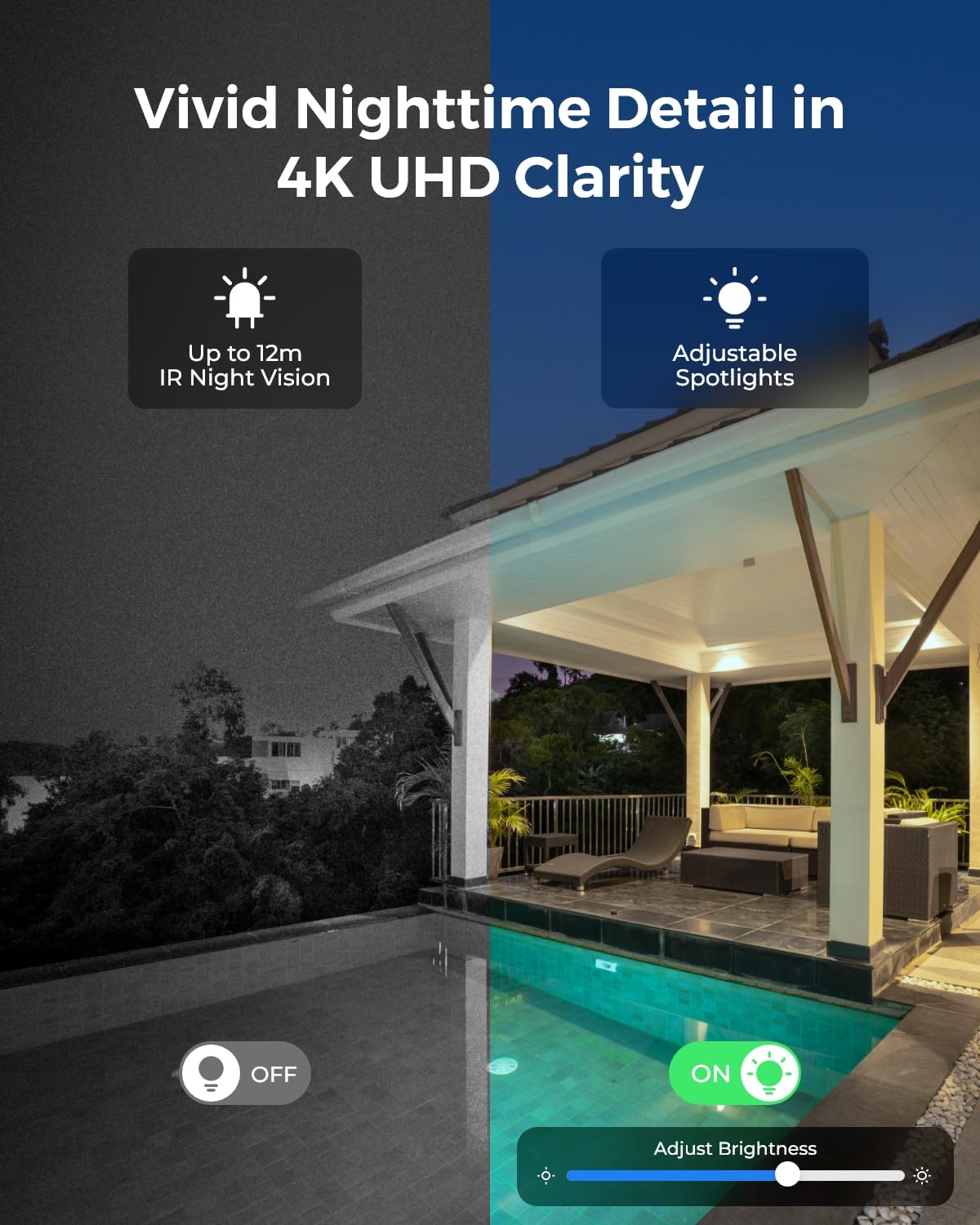 Reolink 4K Security Camera System With Pt Auto-Tracking, 355Pan 50Tilt, 4K Poe Cameras Home Surveillance Wired Outdoor, Smart Ai