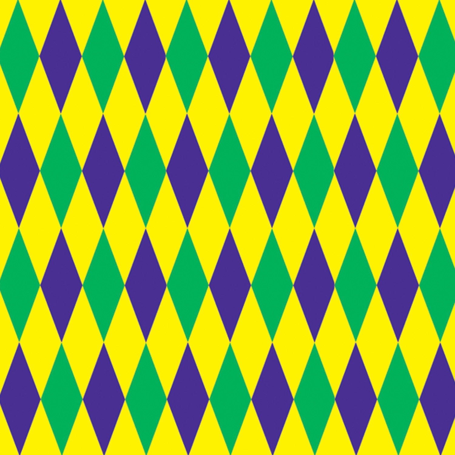 Beistle Mardi Gras Harlequin Backdrop