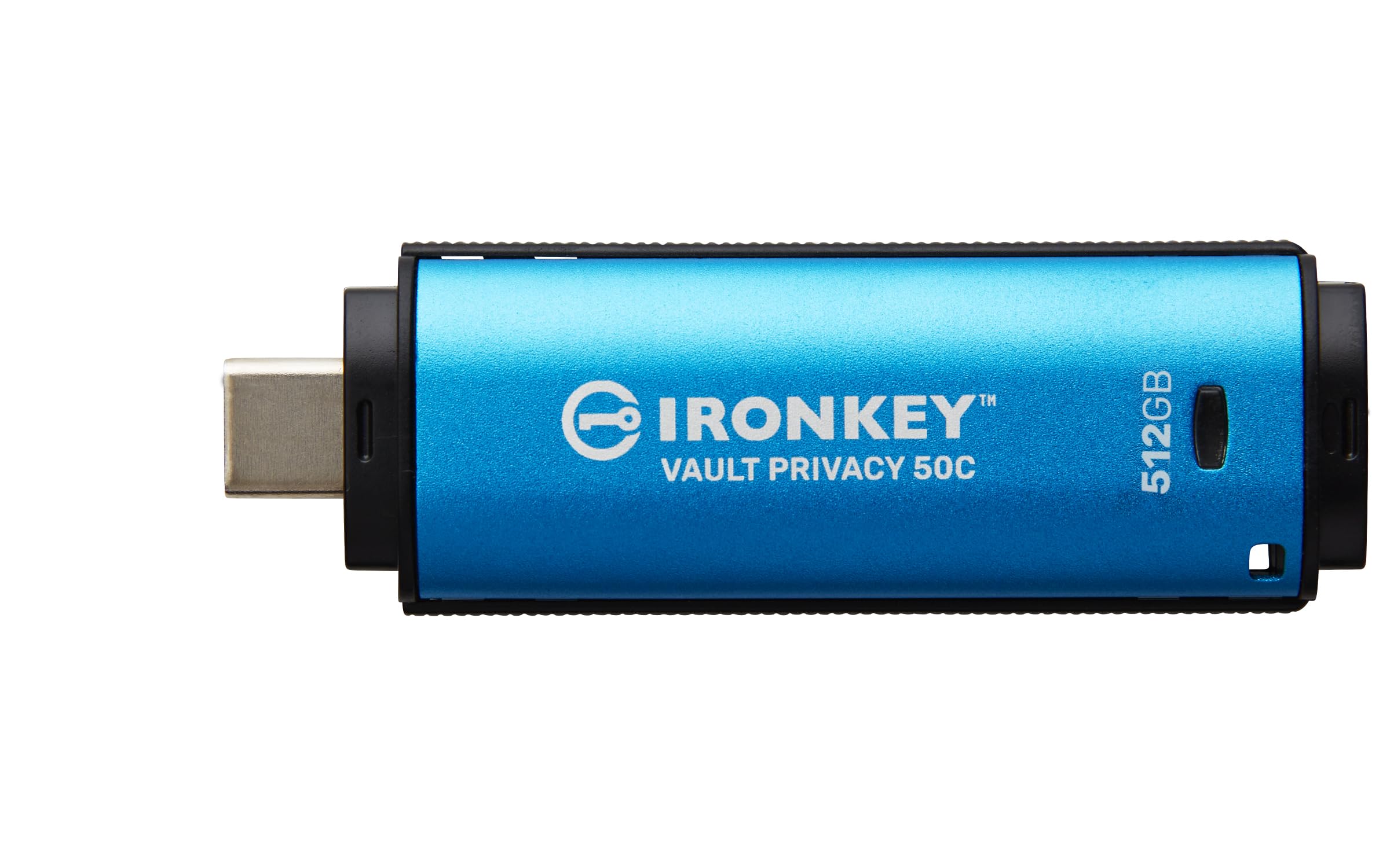 Kingston Ironkey Vault Privacy 50 USB-C 512GB Encrypted Flash Drive | FIPS 197 Certified | XTS-AES 256-bit | BadUSB and Brute Fo