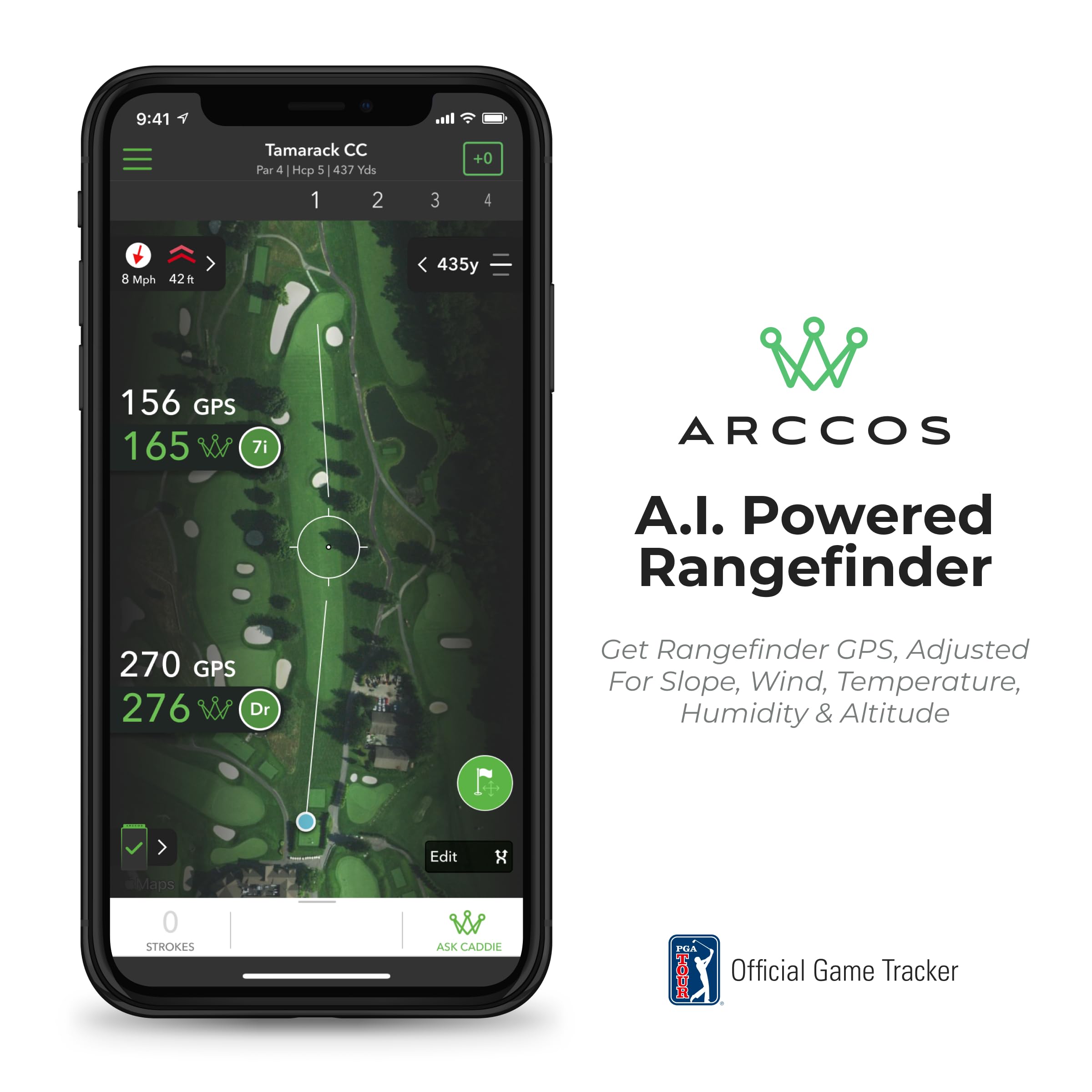 Limited Edition: Smoke Arccos Smart Sensors   Gen3+   Golf'S Best On Course Tracking System Featuring The First Ever A.I. Powere
