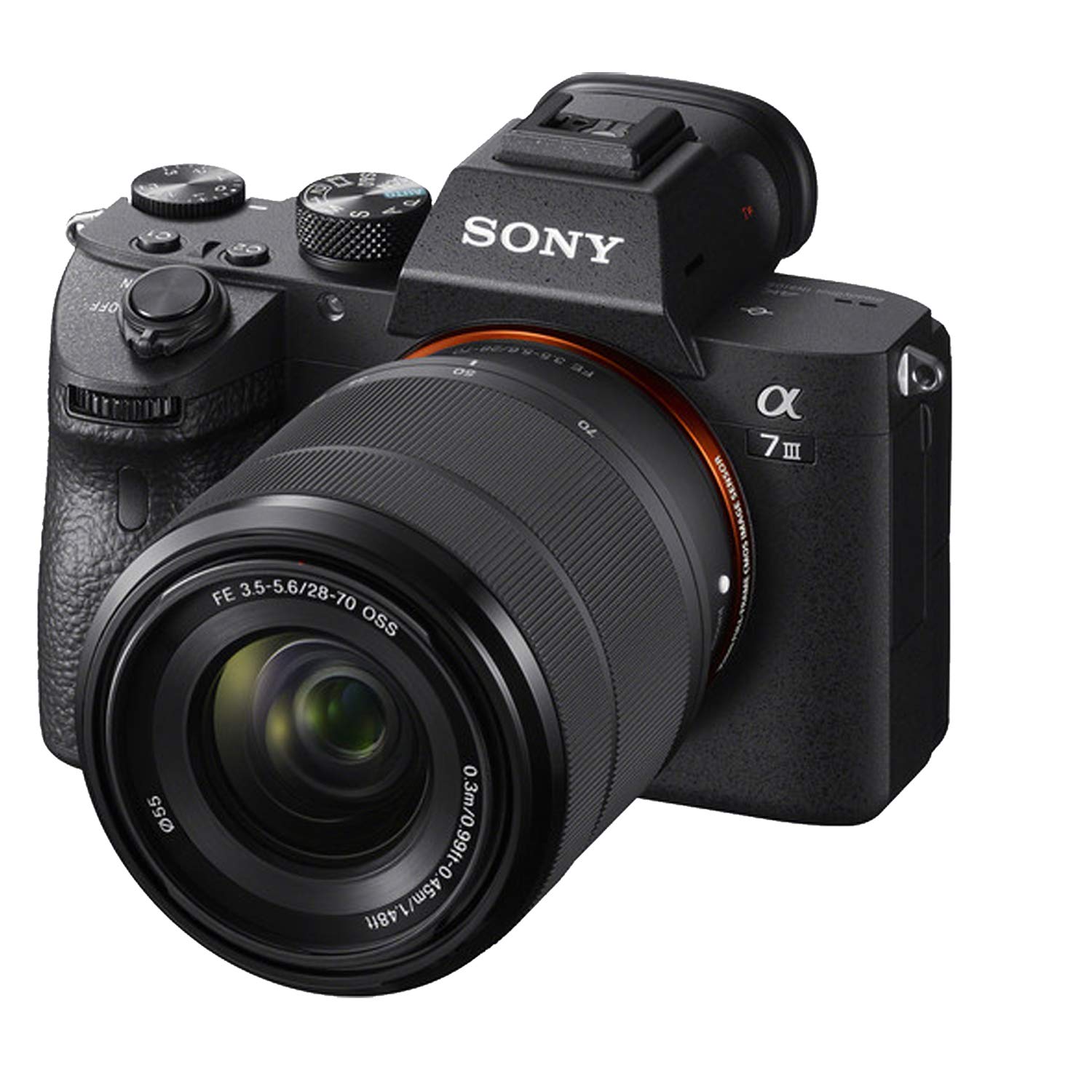 Sony A7 Iii Mirrorless Digital Camera 24Mp W/ 28-70Mmmm Lens, 128Gb Extreem Speed Memory,.43 Wide & 2X Lenses, Case. Tripod, Fil