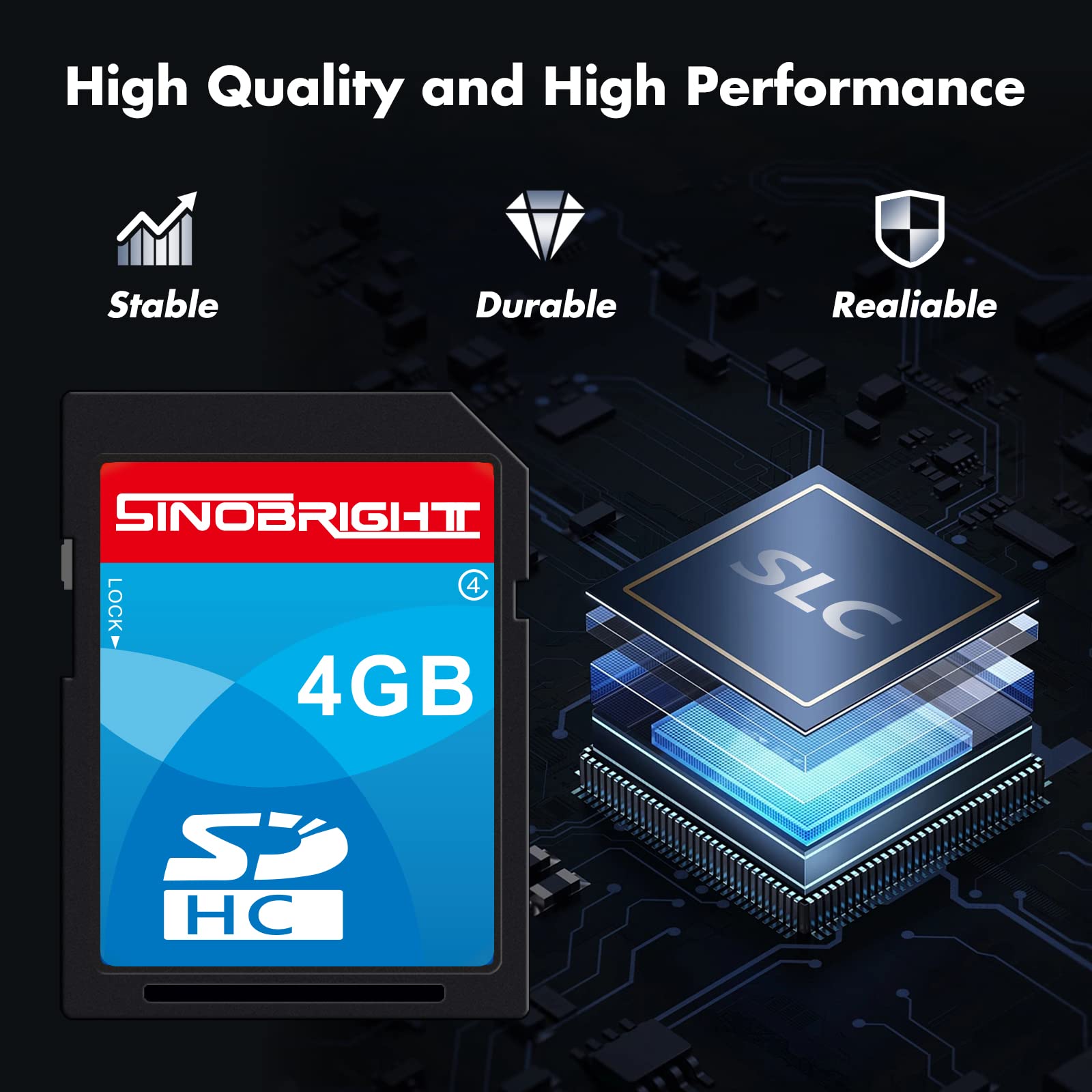 Sd Card 4Gb Sdhc Class 4 Flash Memory Card 4 Gb Digital Camera Cards 1Pack