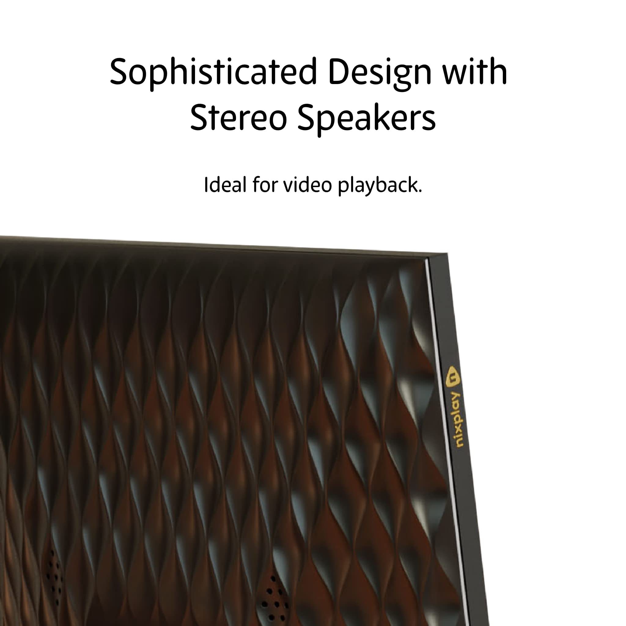 Nixplay Smart Digital Picture Frame I 10.1 Inch I Wifi I Black I Unlimited Cloud Photo Storage + 5Gb Video Storage I Shared Fami