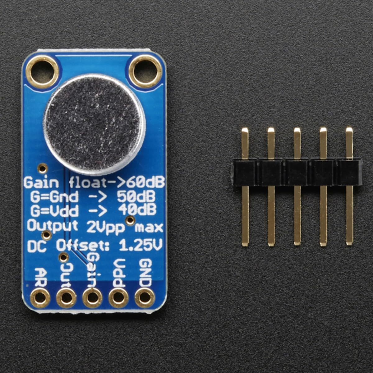 Adafruit Electret Microphone Amplifier - Max9814 With Auto Gain Control [Ada1713]