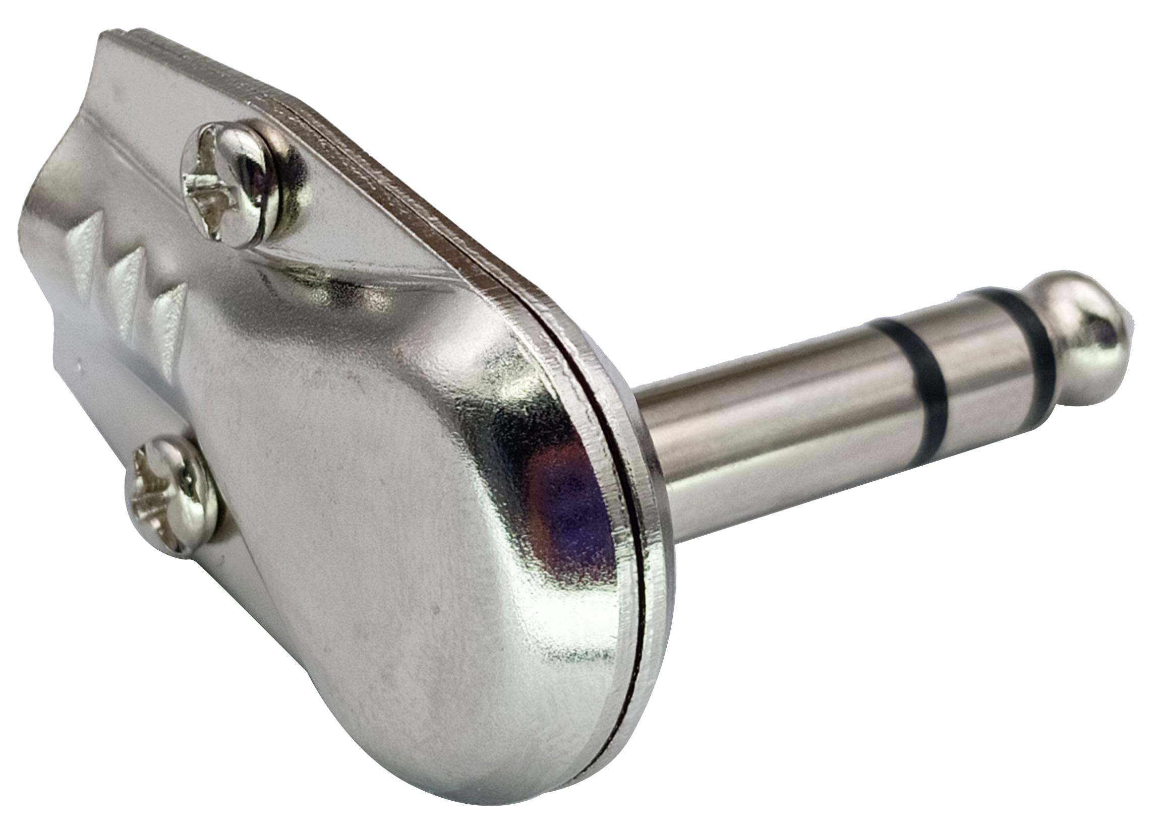 Aaotokk Right Angle 6.35Mm Adapter Golden Plated 90 Degree 3 Pole 6.35Mm 1/4 Inch Stereo Trs Male Flat Pancake Style Plugs Conne