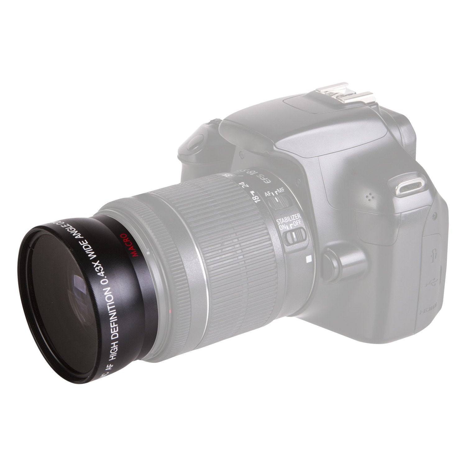 Vivitar .43X Wide Angle Clear Photography Lens 52Mm