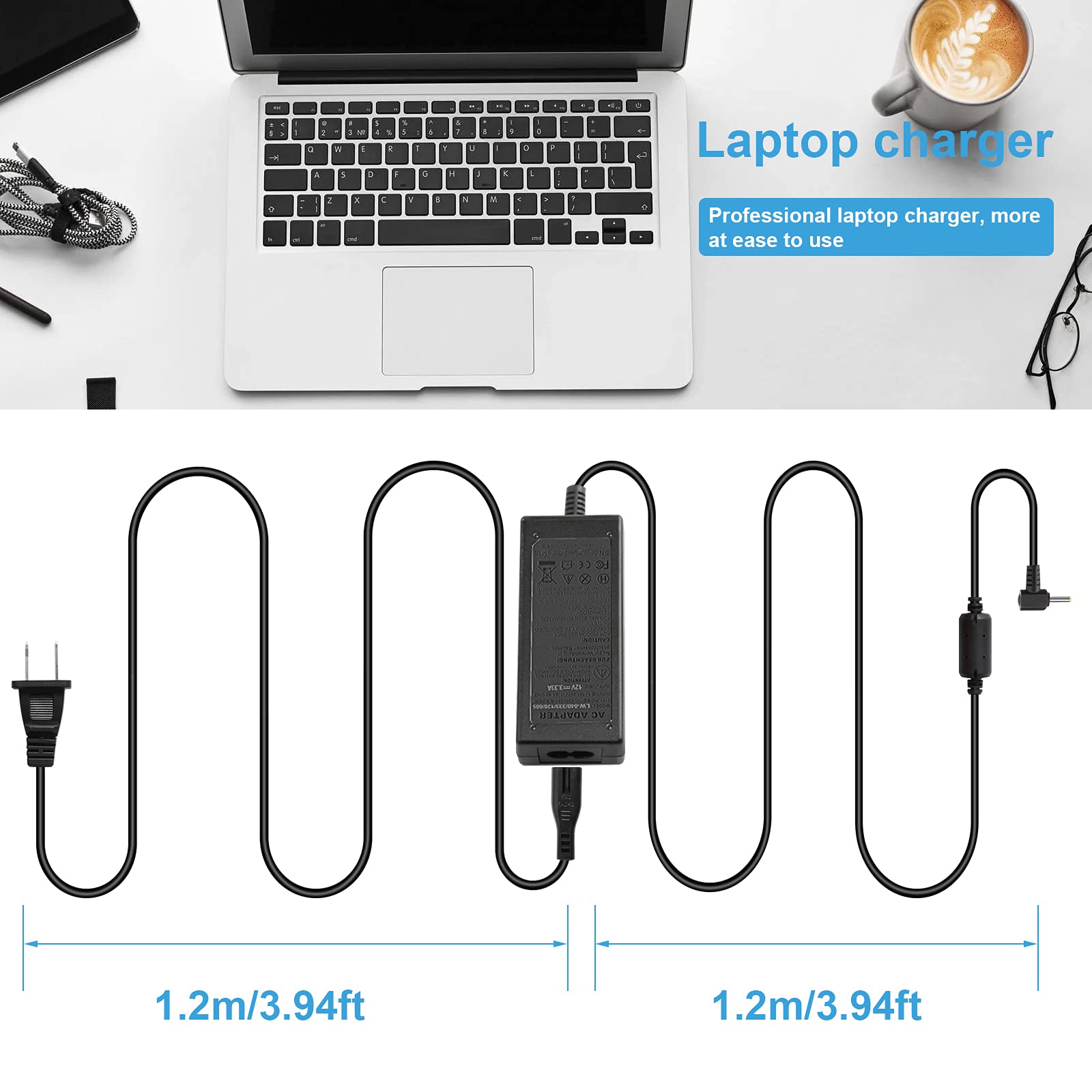 Ac Dc Adapter For Samsung Chromebook 3/2 / 1 11.6' Series Chromebook Xe303C12, Xe303C12 A01, Xe500C12 503C Xe503C12 Xe503C32 Xe500C13 Aa Pa3N40W Ad 4012Nhf A12 040N1A Google Chrome Os Charger