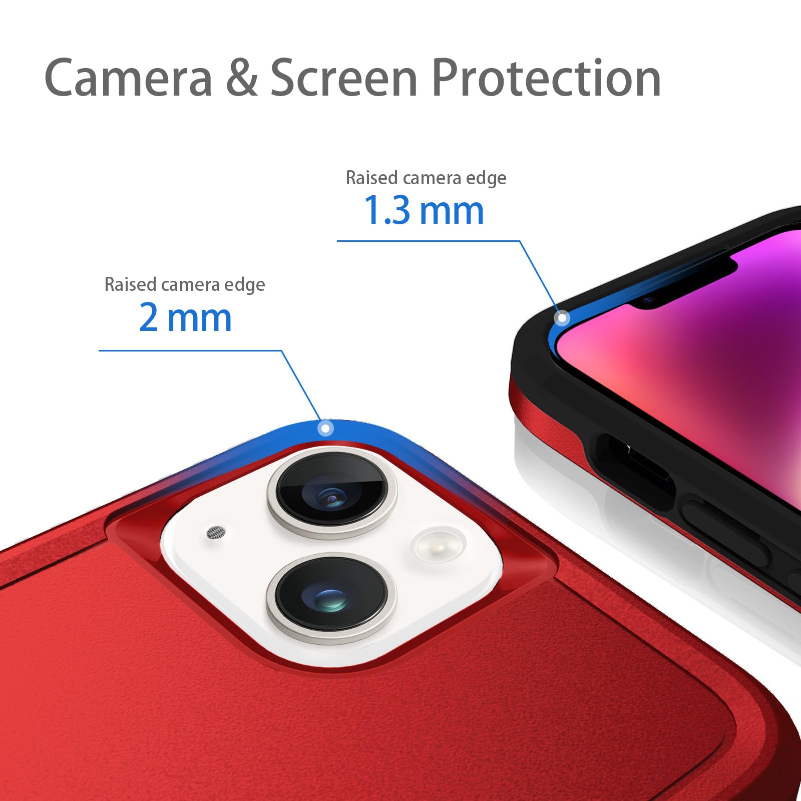 Hsefo Compatible With Iphone 14 Case, Heavy Duty Protection Shockproof Dropproof Dustproof Anti Scratch Cover Protective Phone C