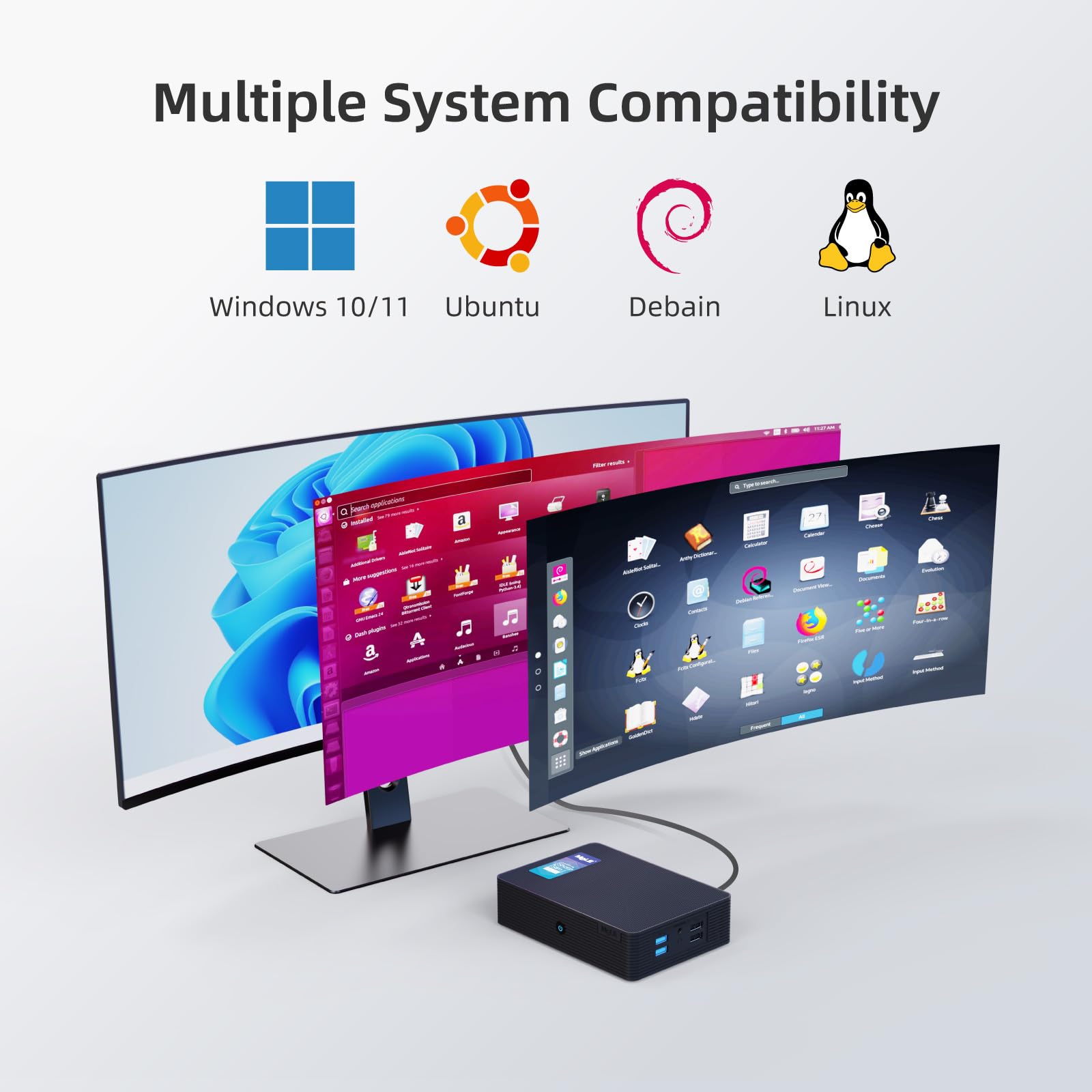 Mele Fanless Mini Pc Quieterhd3 Celeron N5105 16Gb 512Gb Windows 11 Pro Micro Computer Small Desktop Servers With Gigabit Ethern