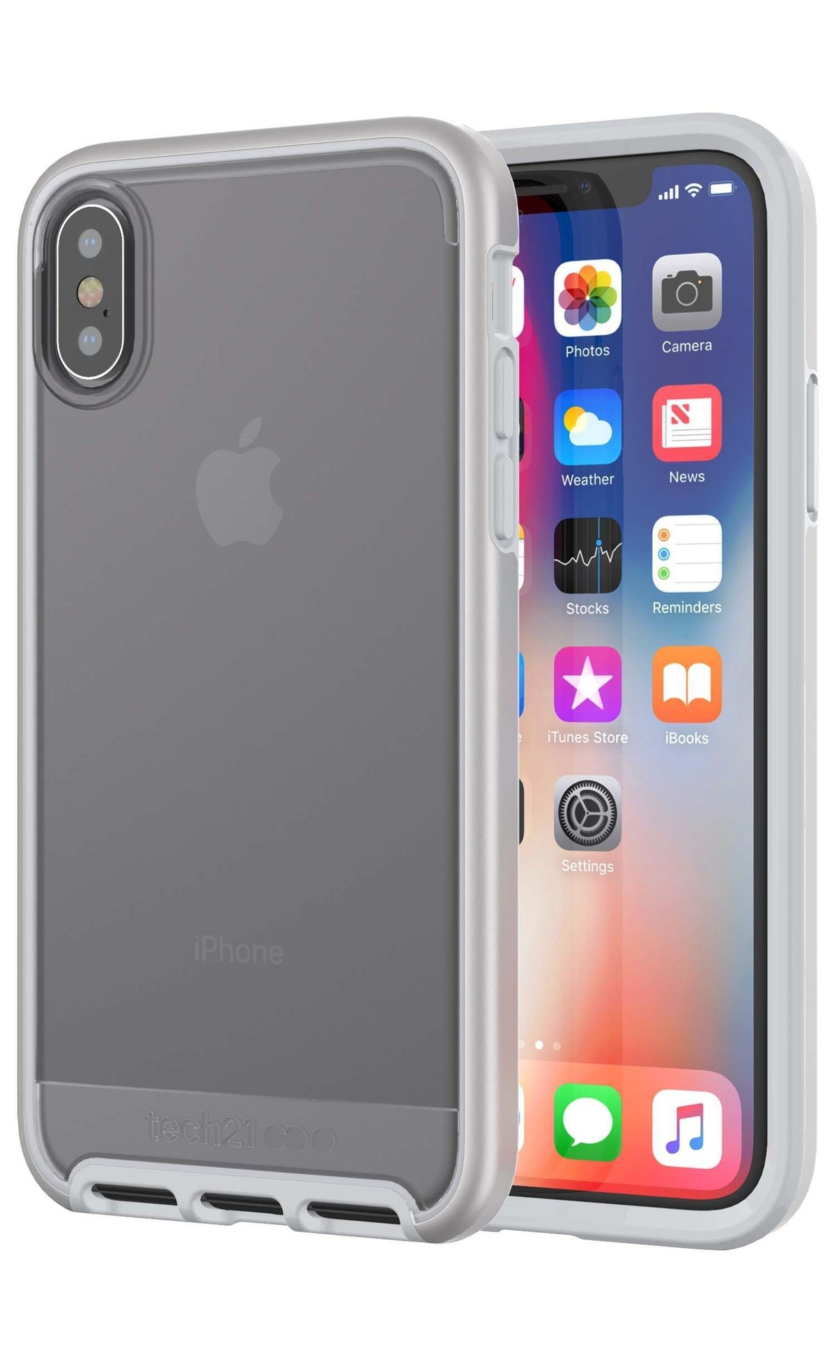 tech21 Evo Elite Phone Case for Apple iPhone X and XS - Silver