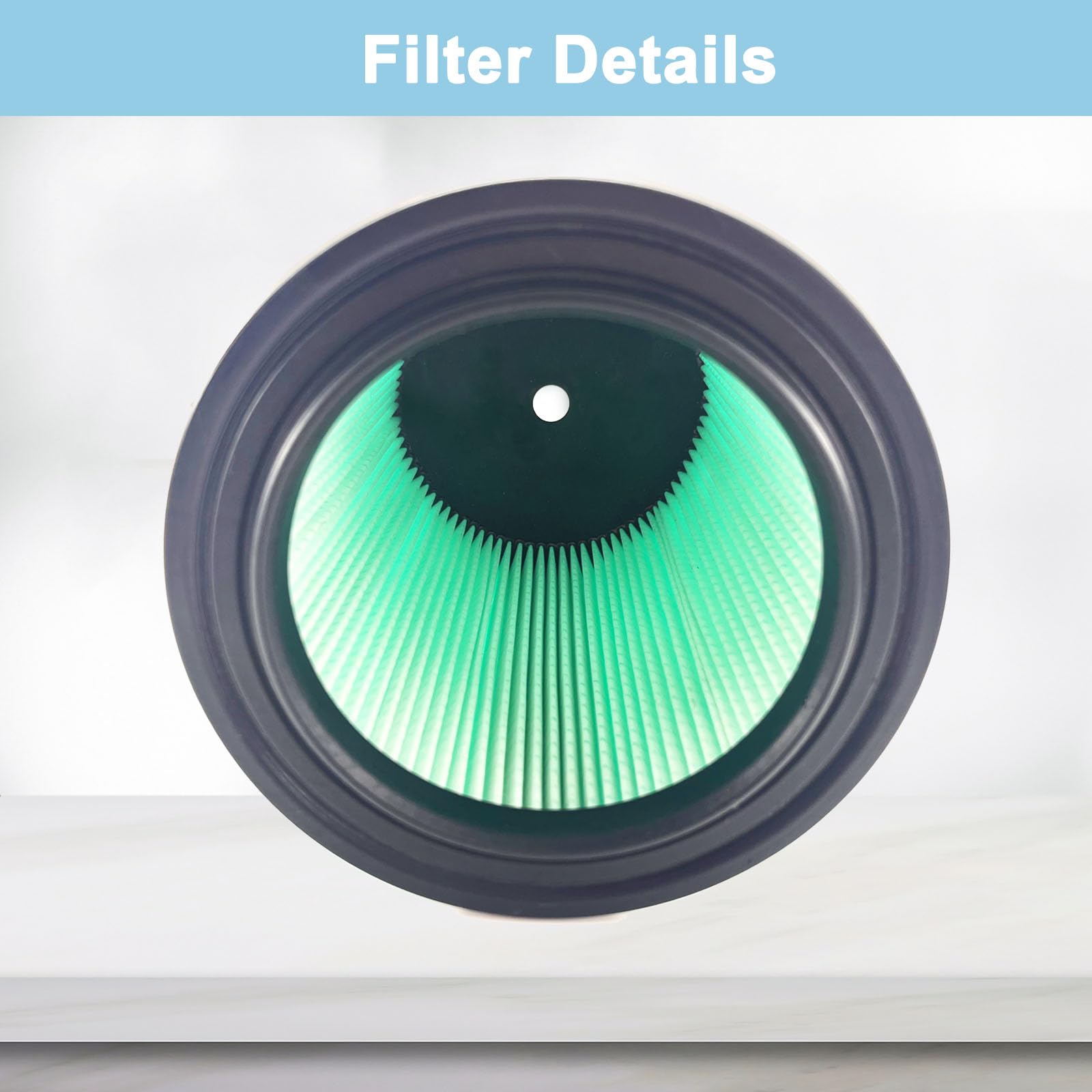 2 Pack Vf6000 Filter For Ridgid 5 20 Gallon Wet Dry Vacuums Wd5500 Wd0671 Wd6425 Wd7000 Wd1280 Wd1851 Wd1680 Wd1956 Rv2400A 1400