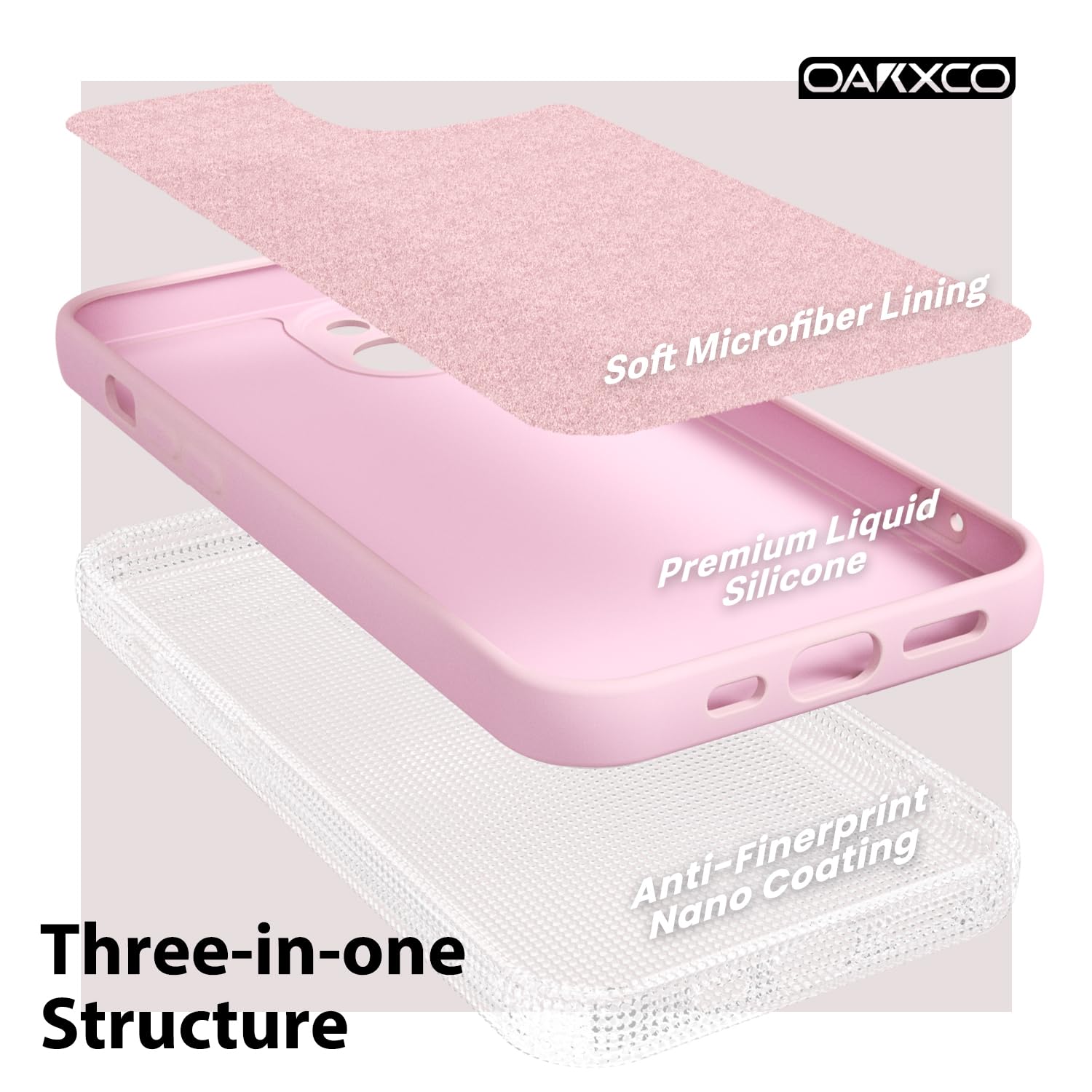Oakxco Designed For Iphone 13 Mini Phone Case Liquid Silicone Grip, Cute Thin Slim Soft Rubber Tpu Plain Smooth Gel Cover For Wo