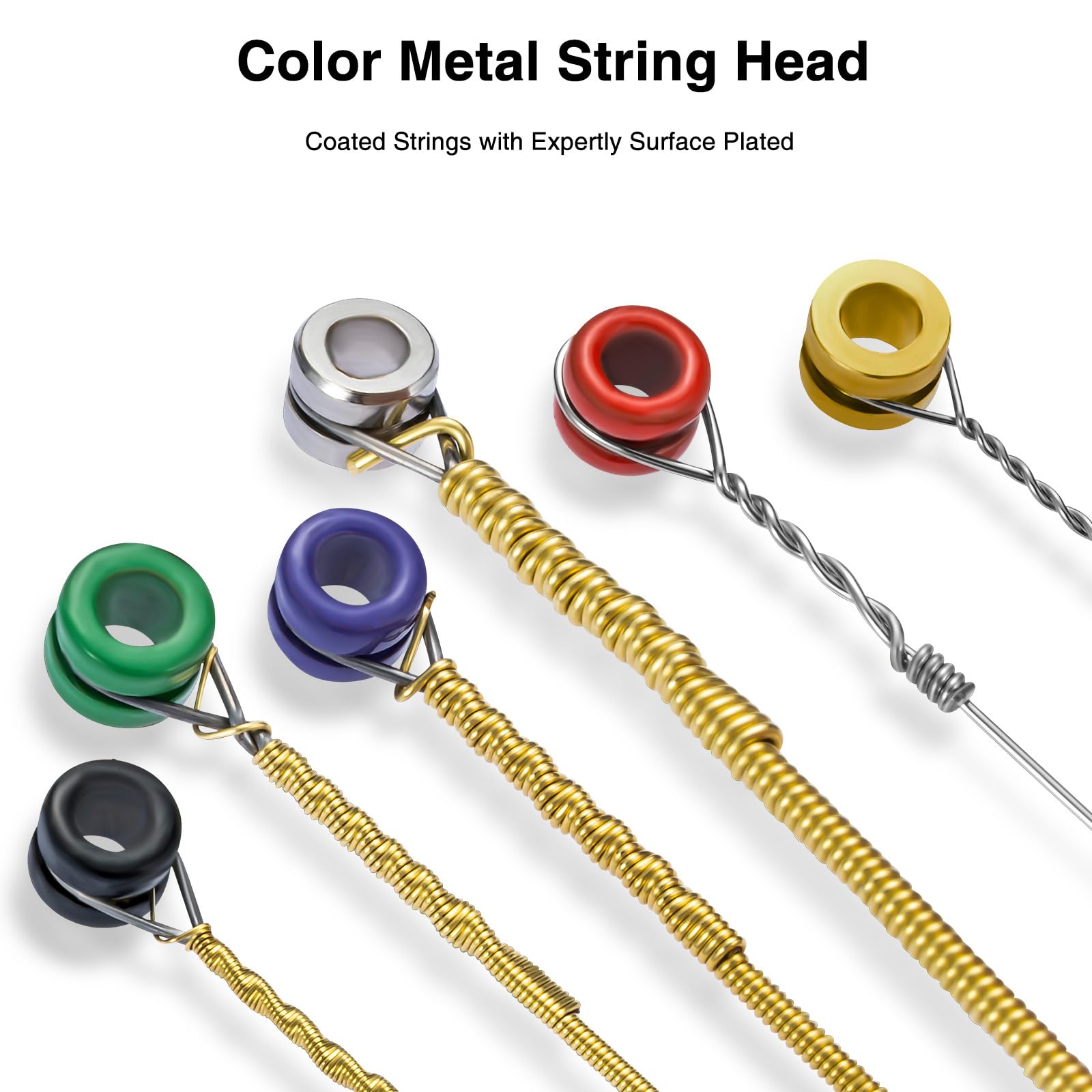 Pogolab Guitar Strings, Acoustic Guitar Strings, 6 Strings Set, Hexagonal Carbon Core 75/25 Bronze, Light, 12 53, 10 Packs