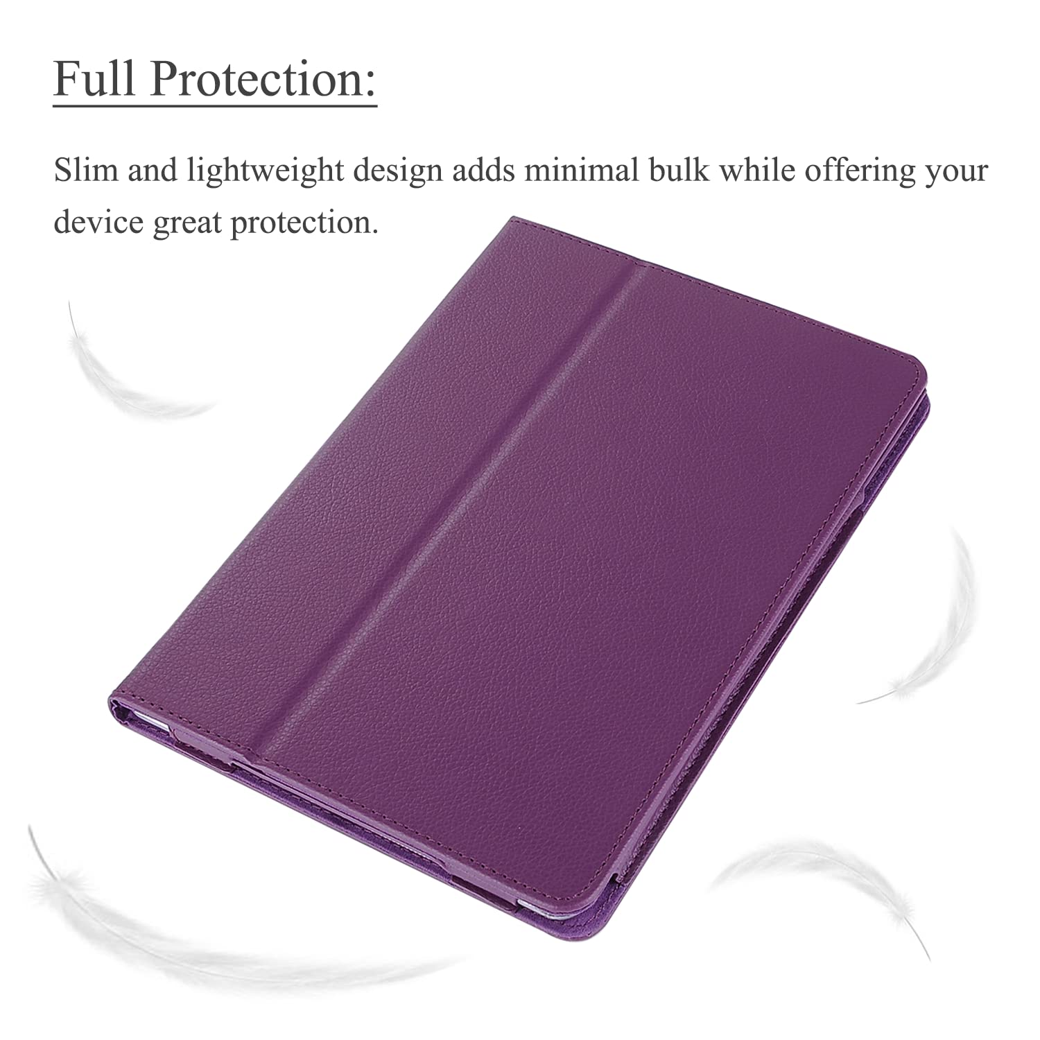 Ekvinor Case For Ipad 9.7 2018 2017, Lightweight Pu Leather Folio Stand Case Multi Angle Viewing Protective Case Cover For Ipad