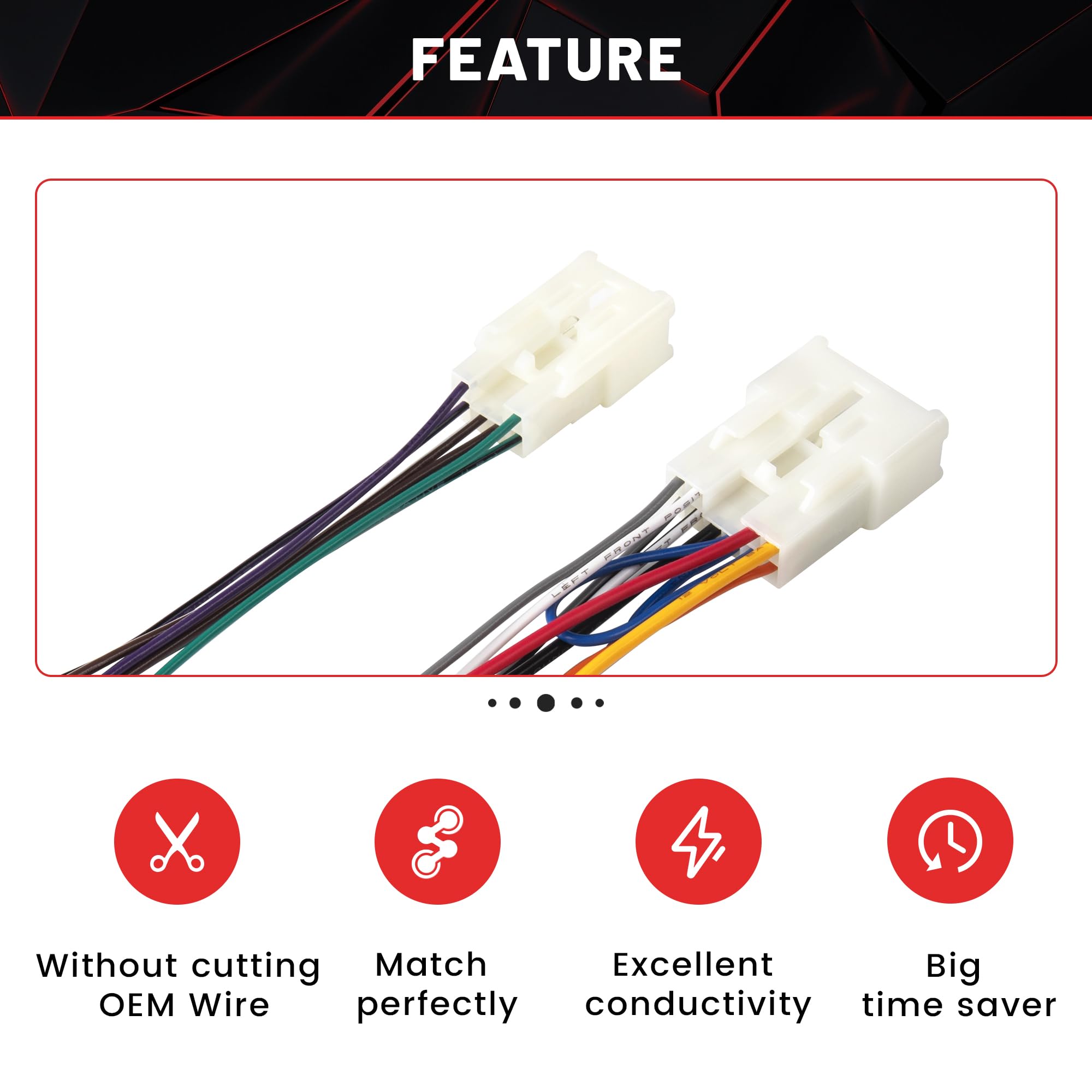 Red Wolf Car Radio Wiring Harness W/Pre Install Wire Connector Butt For 1992 2019 Toyota 4Runner Camry Rav4, 2014 2018 Scion Im Tc Iq Install Aftermarket Stereo Cable Cd Receiver Without Jbl System
