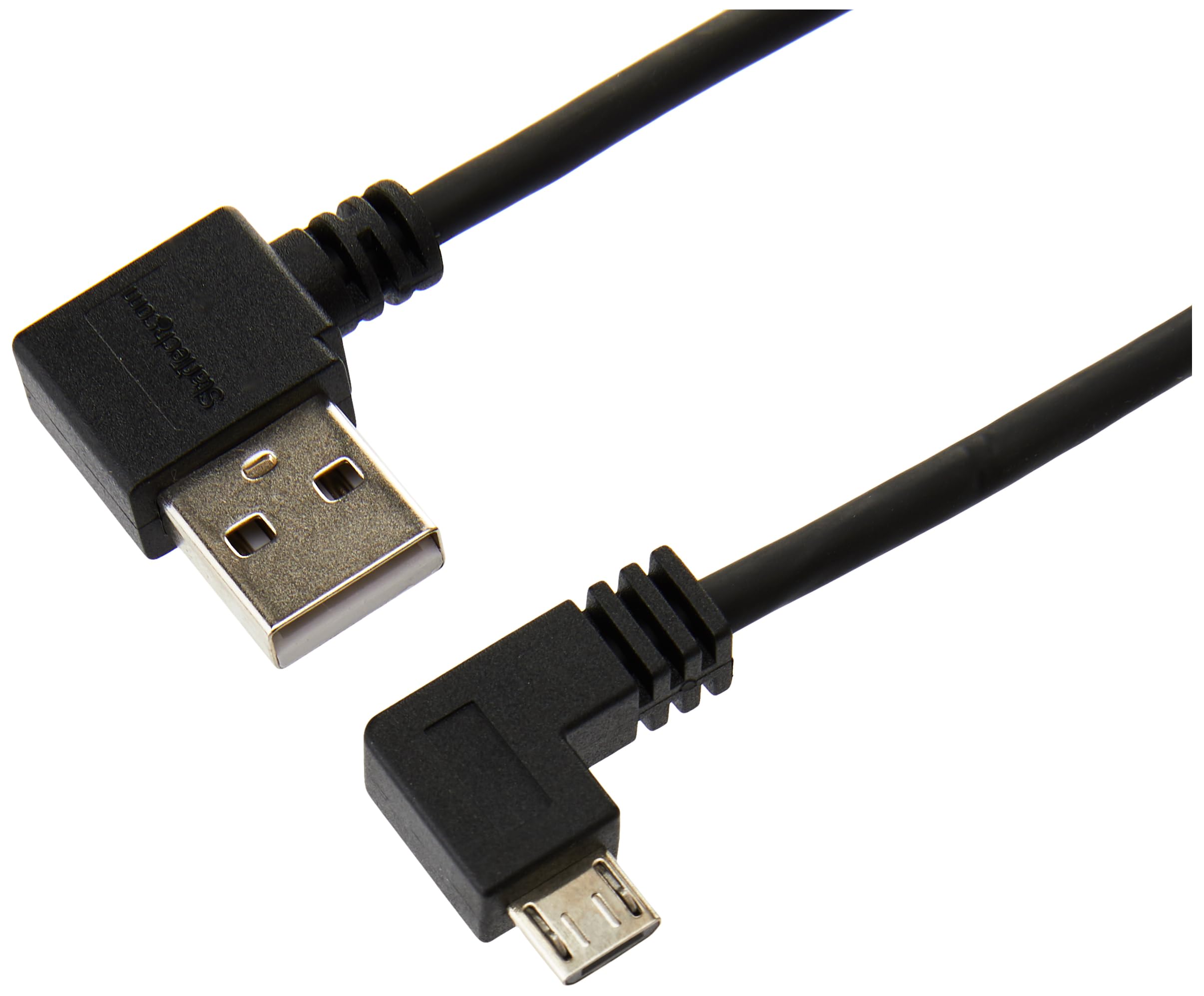 Startech.Com 2M 6 Ft Micro Usb Cable With Right Angled Connectors   M/M   Usb A To Micro B Cable   6Ft Right Angle Micro Usb Cab