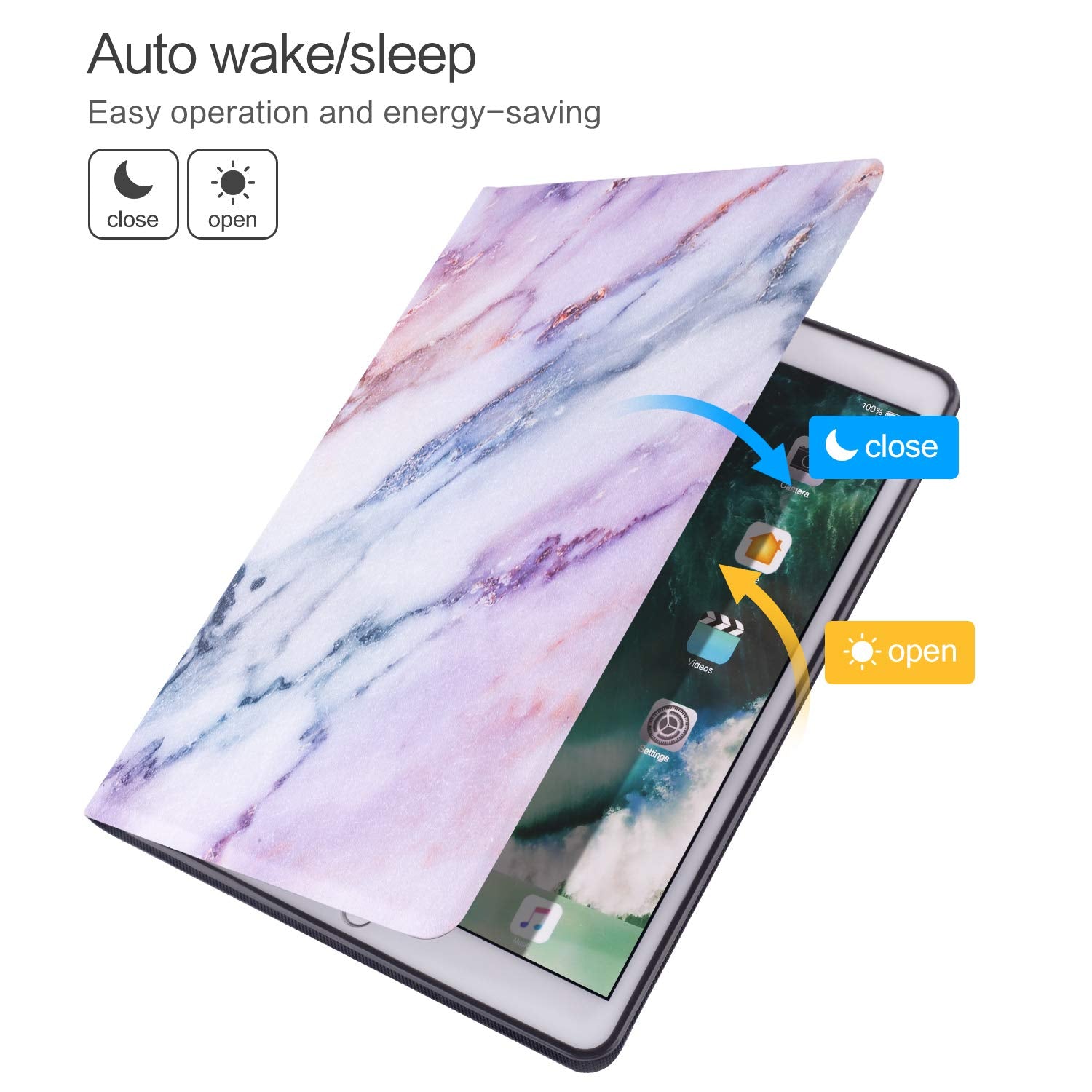 Vimorco Ipad Air 3Rd Generation 10.5 Inch 2019 Case / 2017 Ipad Pro 10.5 Case, Smart Cover Ultra Slim Lightweight Stand Case She