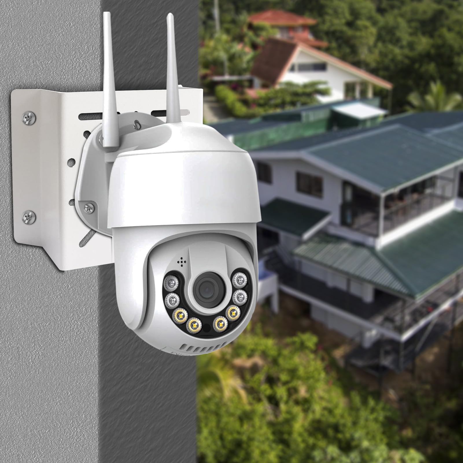 Witi Universal Corner Mount For Security Camera, Solid Metal Mounting Corner Bracket For Wall Mount Corner, Suitable For Cctv Ca