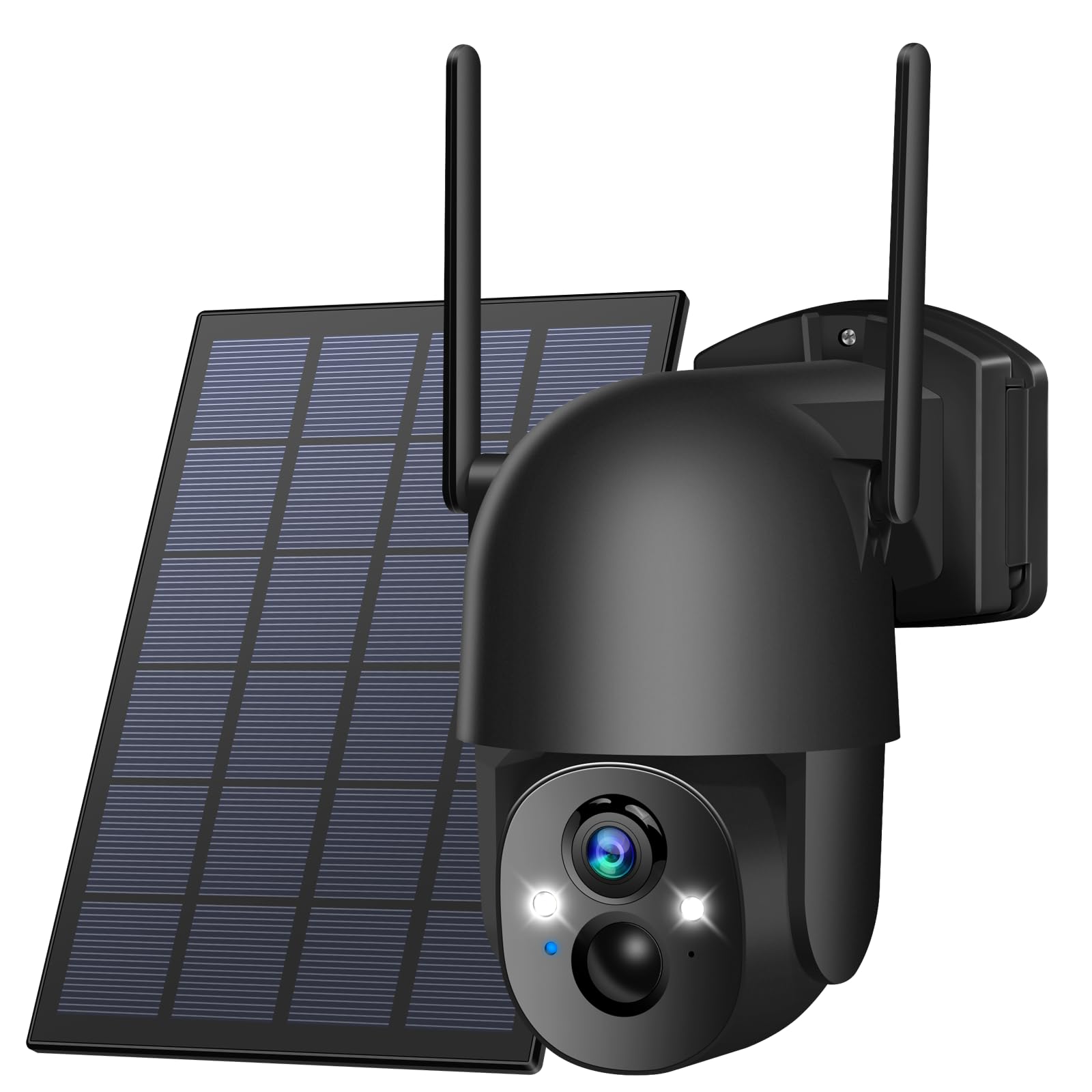 Poyasilon Solar Security Cameras Wireless Outdoor, 3Mp 2K Fhd Outdoor Camera Wireless 2.4G Wi Fi 355 View Pan Tilt Security Came