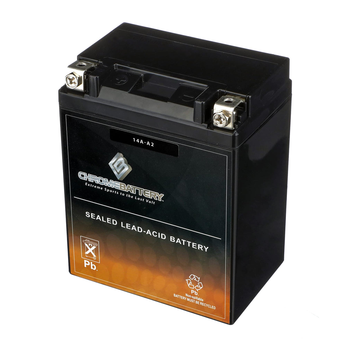 Yb14A A2 Sealed Agm Atv Utv Battery   190Cca   Maintenance Free   High Performance   Replacement Rechargeable Motorcycle Battery