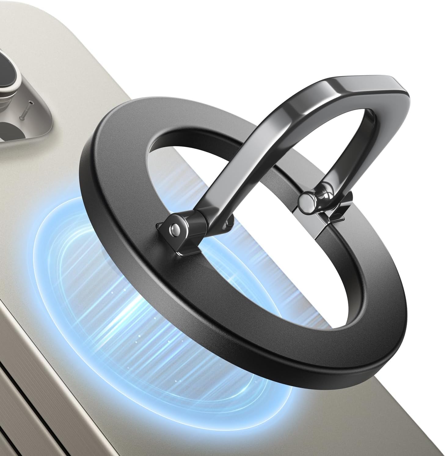 Superone For Magsafe Phone Grip, Adjustable Magnetic Phone Ring Holder Removable Finger Phone Ring Kickstand Compatible With Mag