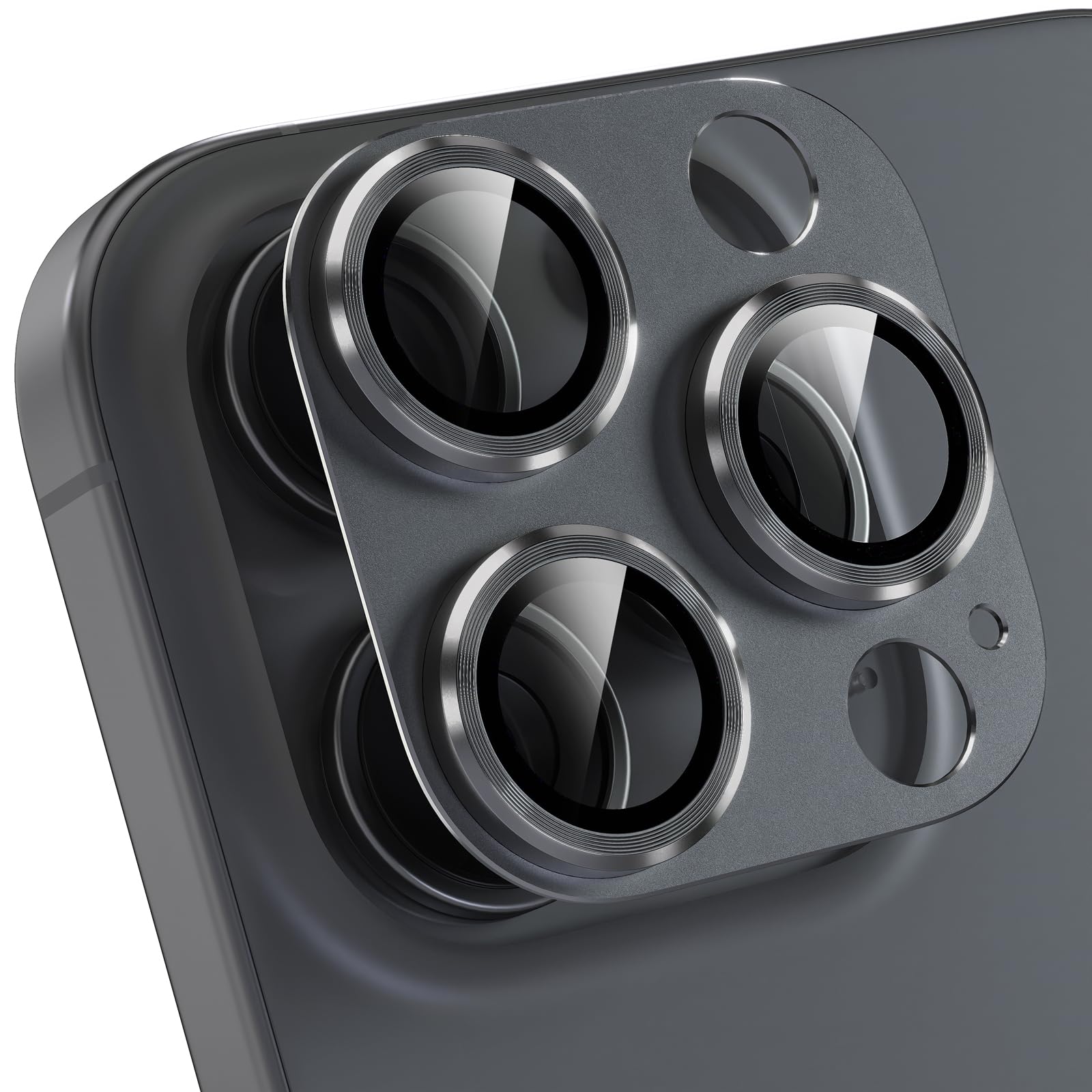 Choiche Compatible for iPhone 16 Pro/iPhone 16 Pro Max Camera Lens Protector, Bling Camera Cover with 9H Tempered Glass Lens Scr