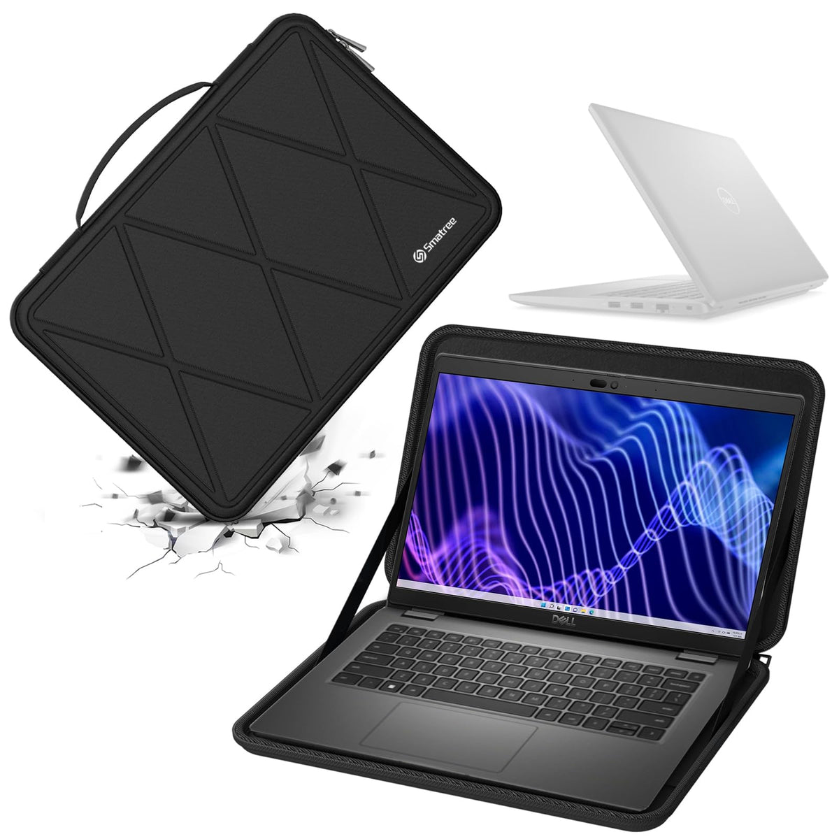 Smatree Hard EVA Protective Sleeve Case Compatible for 14 inch DELL Latitude 3450/3440 Laptop, for DELL Vostro 3420 Laptop Notebook Bag (X8246)