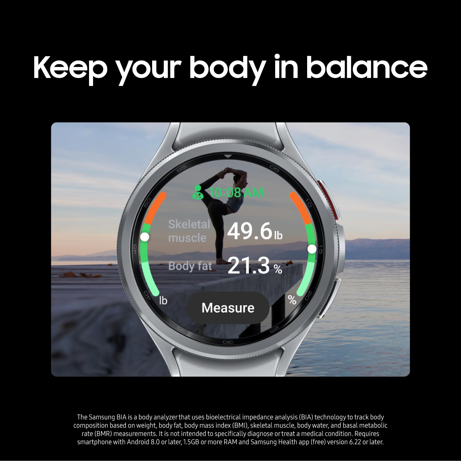 Samsung Galaxy Watch 6 Classic 47Mm Bluetooth Smartwatch, Rotating Bezel, Fitness Tracker, Personalized Hr Zones, Advanced Sleep