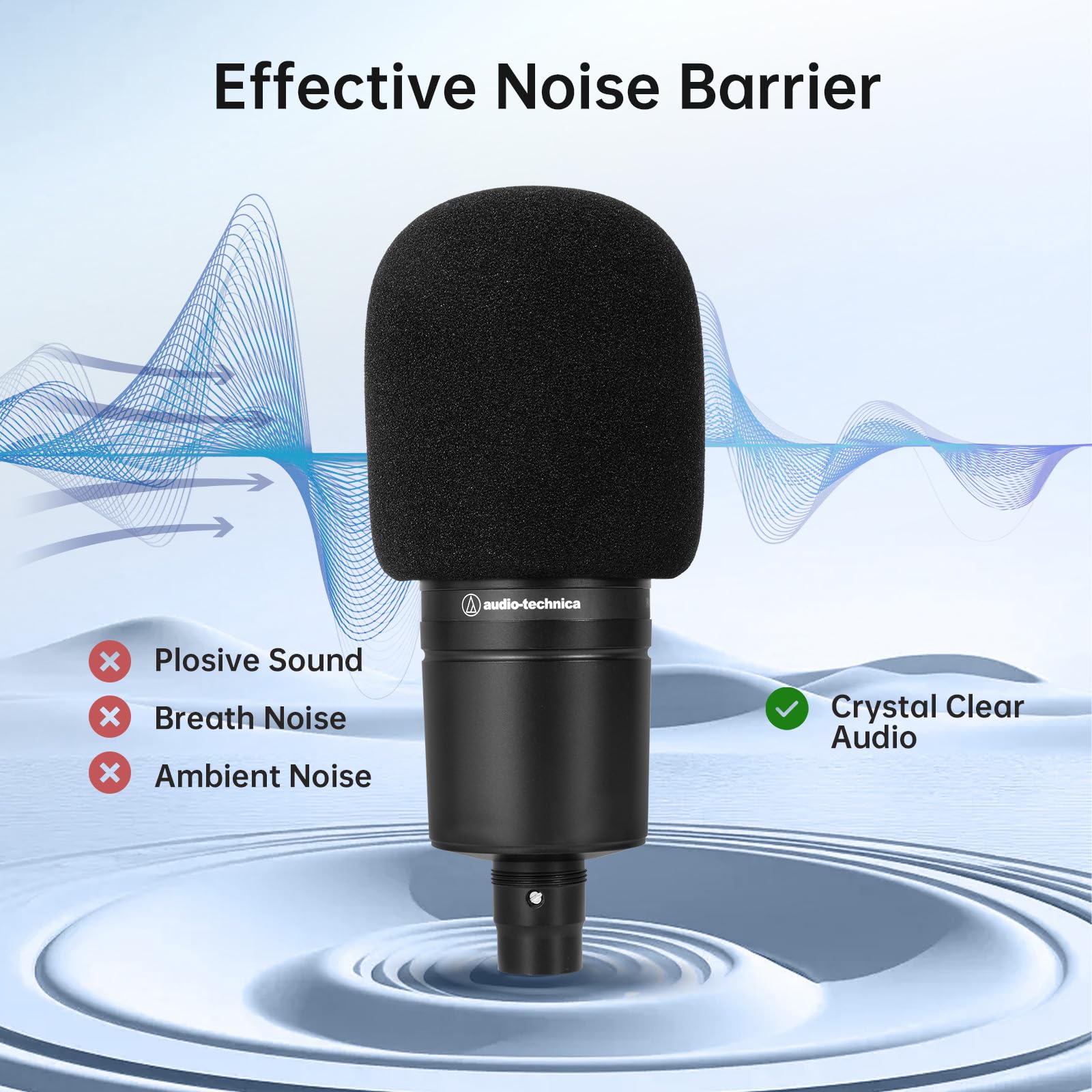Phantaccy Pop Filter/Windscreen For Audio Technica At 2020 At 2035 At 2040 At 2050 Atr2500 Atr2500X At 4040 Microphones, Foam Mi