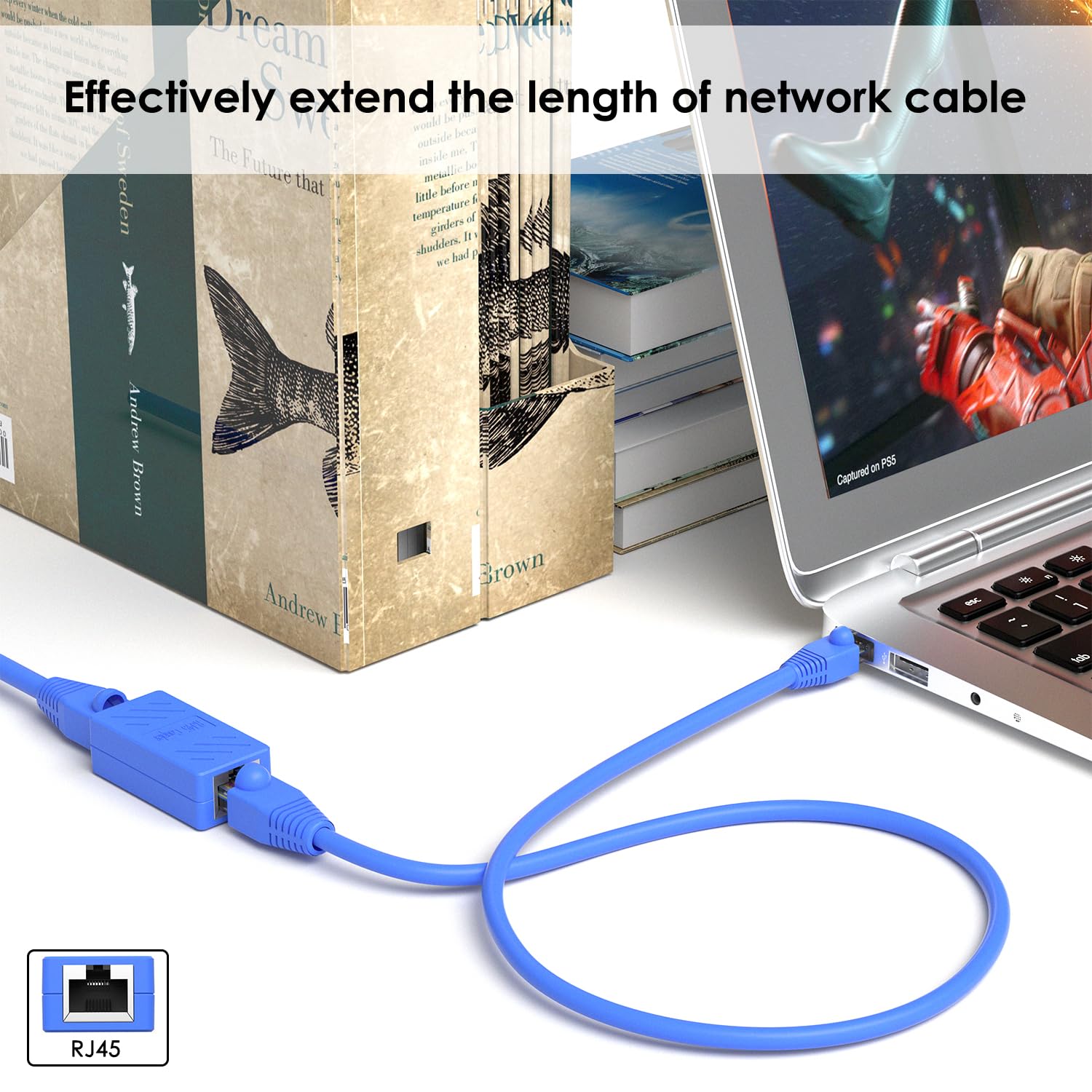 Rj45 Coupler, Play And Plag Ethernet Cable Extender Adapter In Line Coupler For Cat7/Cat6/Cat5E/Cat5 Female To Female Ethernet C