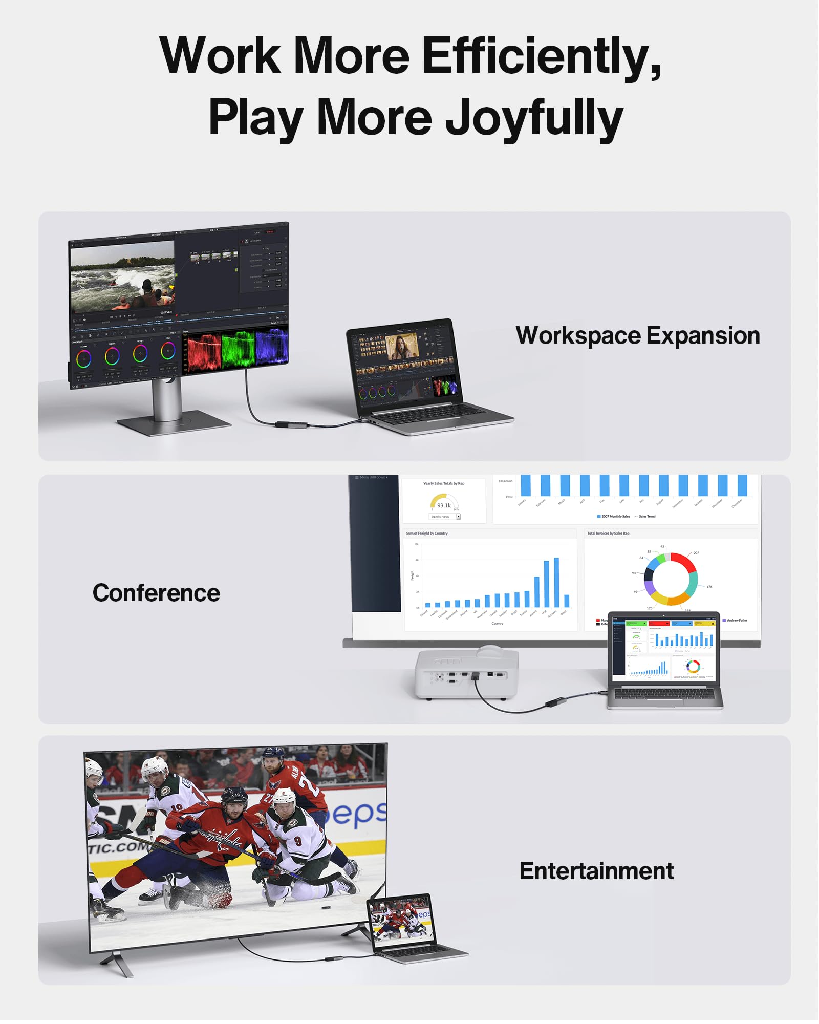 Ivanky Mini Displayport To Hdmi Adapter, Mini Dp(Thunderbolt) To Hdmi Adapter, Gold Plated Braided,Thunderbolt 2 To Hdmi Compati