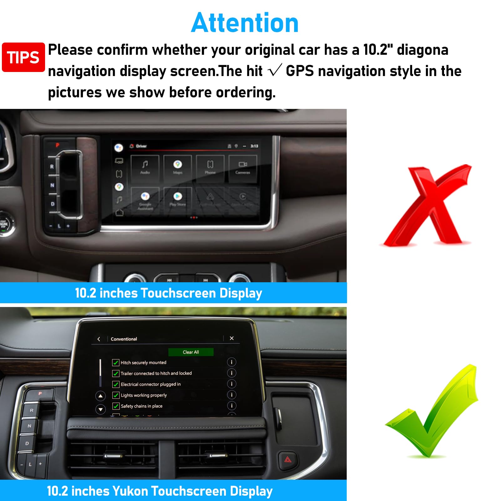 Apeser Magnetic Phone Holder Mount Compatible With Chevy Suburban Tahoe/Gmc Yukon 2021-2024,Cell Phone Automobile Cradles For 10