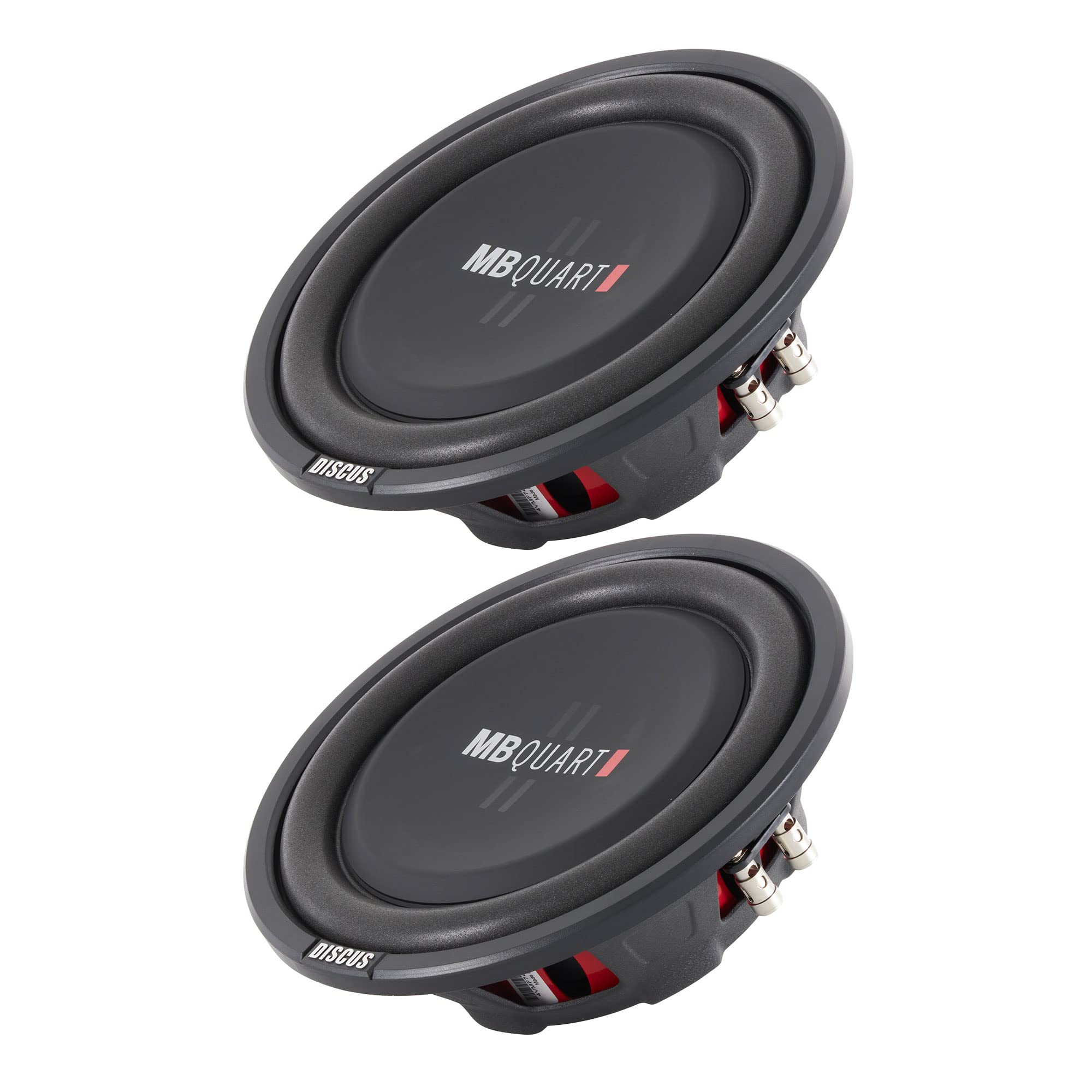2 Mb Quart Ds1 254 800 Watt 4 Ohm 10 Inches Shallow, Slim, Subwoofers, Car, Truck, Dvc, Rms 400 Watts Per Subs, Durable Powder C