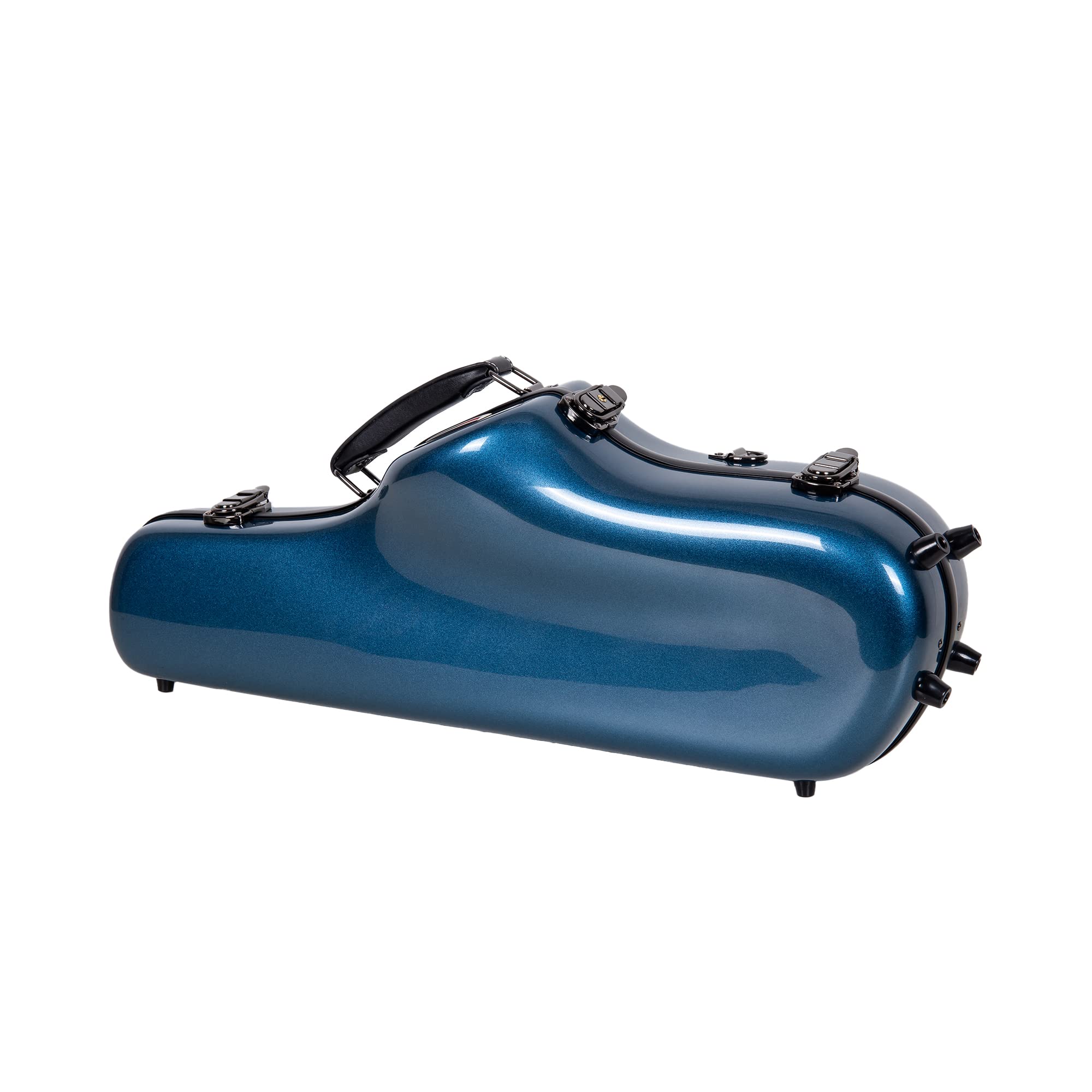 Crossrock Fiberglass Case Fits For Alto Saxophone With Removable Shoulder Straps Blue(Crf1020Asbl)