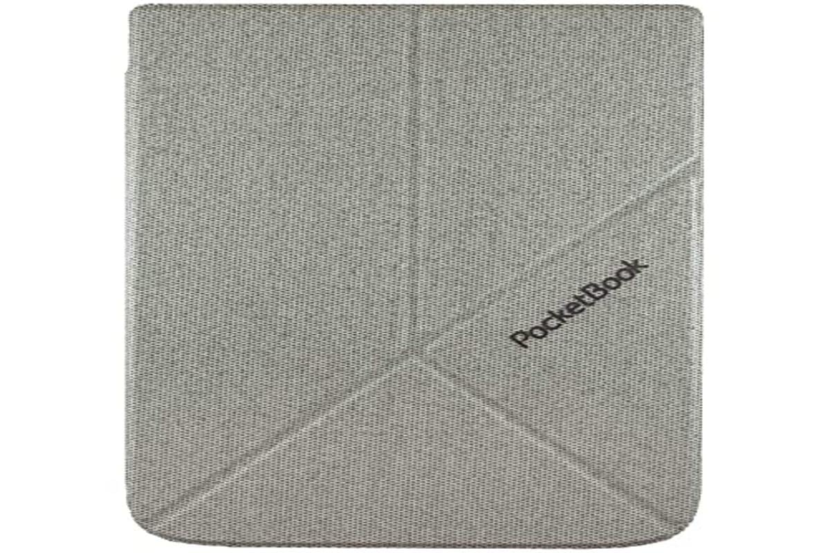 Pocketbook Origami Folding Cover Made Of Durable Material With Sleep Cover Function For Inkpad 3 And Inkpad 3 Pro, Light Grey