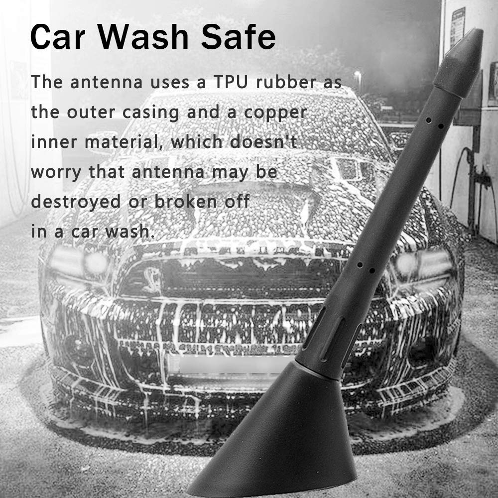 Ksaauto Short Antenna For Ford F150 2009 2023, 4.5 Inch Car Antenna For F150 F250 F350 Bronco Truck Replacement Antenna Ford F15