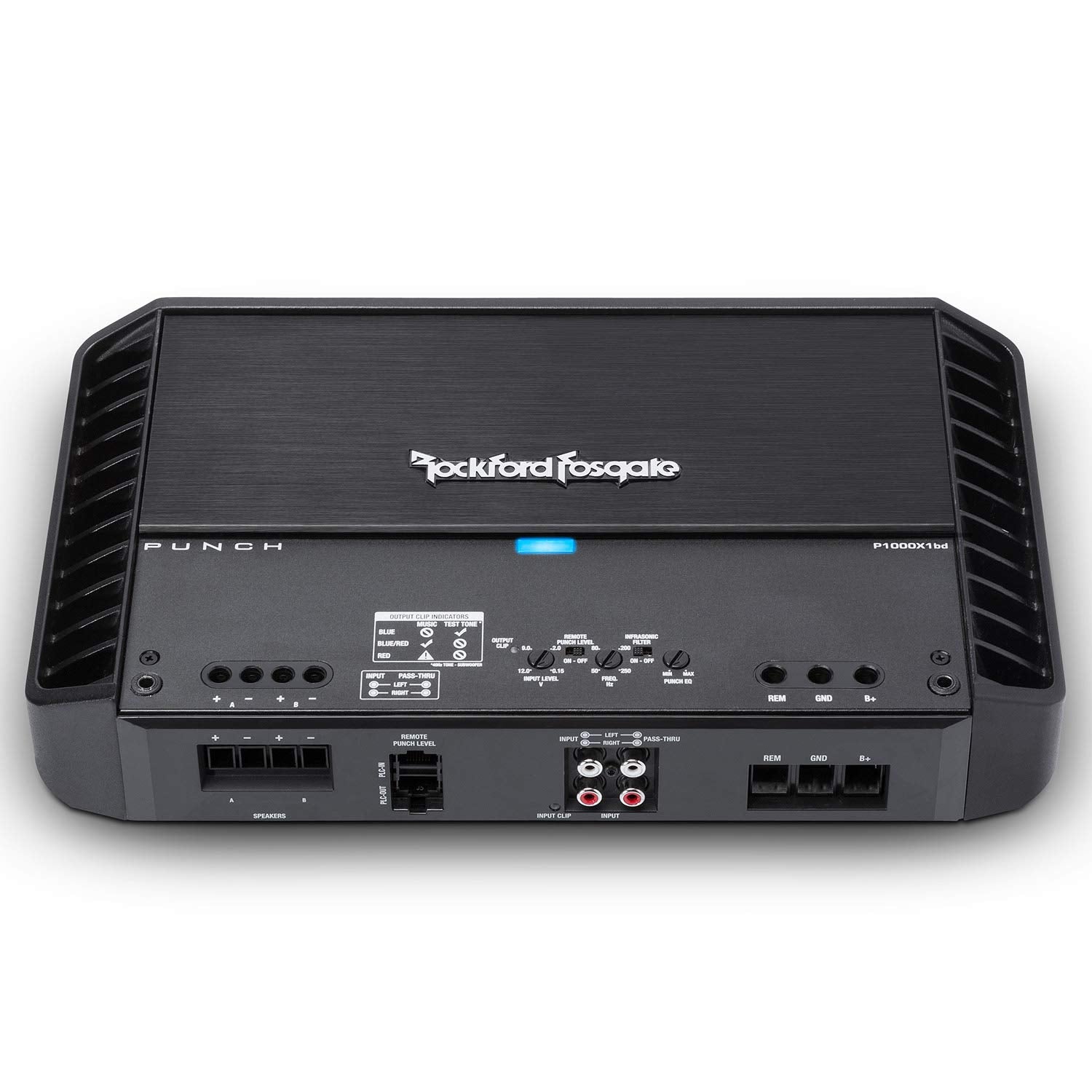 Rockford Fosgate Punch P1000X1BD Mono Amplifier - 1000 Watt Class-bd, Black, 1-Channel