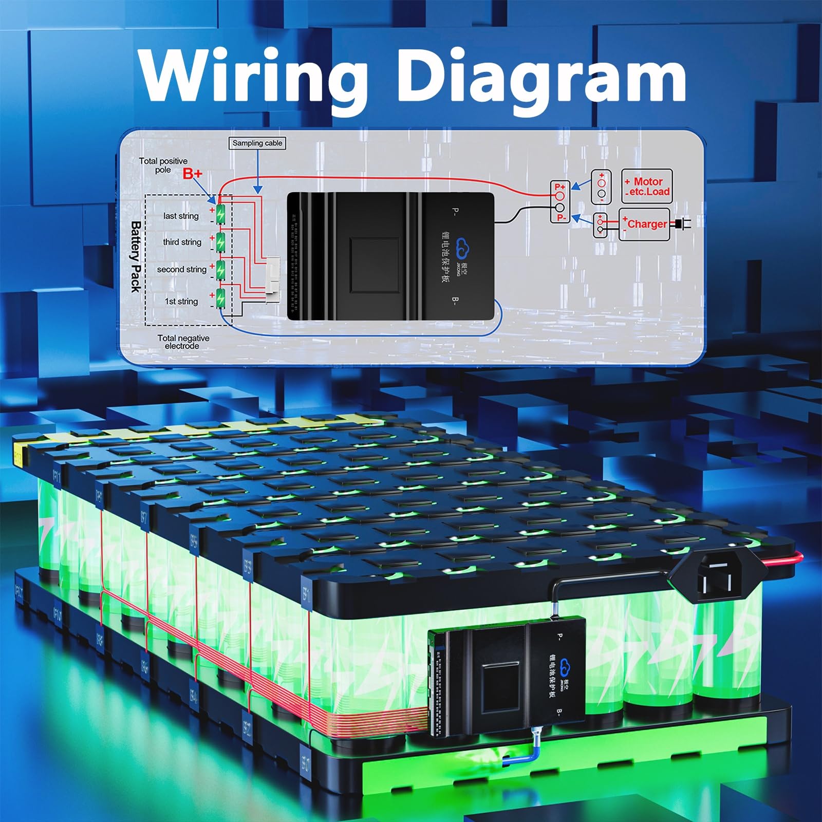 Jkbms Smart Bms With Heat Can Rs485 8S 20S 200A 2A Active Balance With Bluetooth Battery Protection Board For Lifepo4 Li Ion Lto