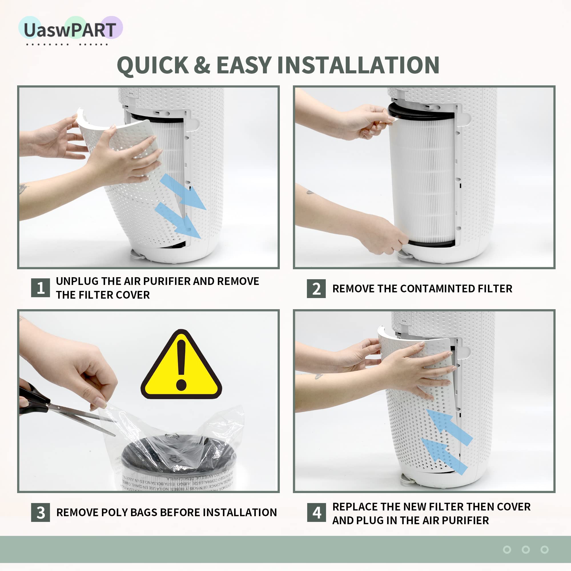 Ap T45 Ap T40Fl Replacement Filter Compatible With 1461901 Homedics Filter Replacement Ap T40 Ap T40Wt Ap T45 Ap T45Wt Ap T40Wta