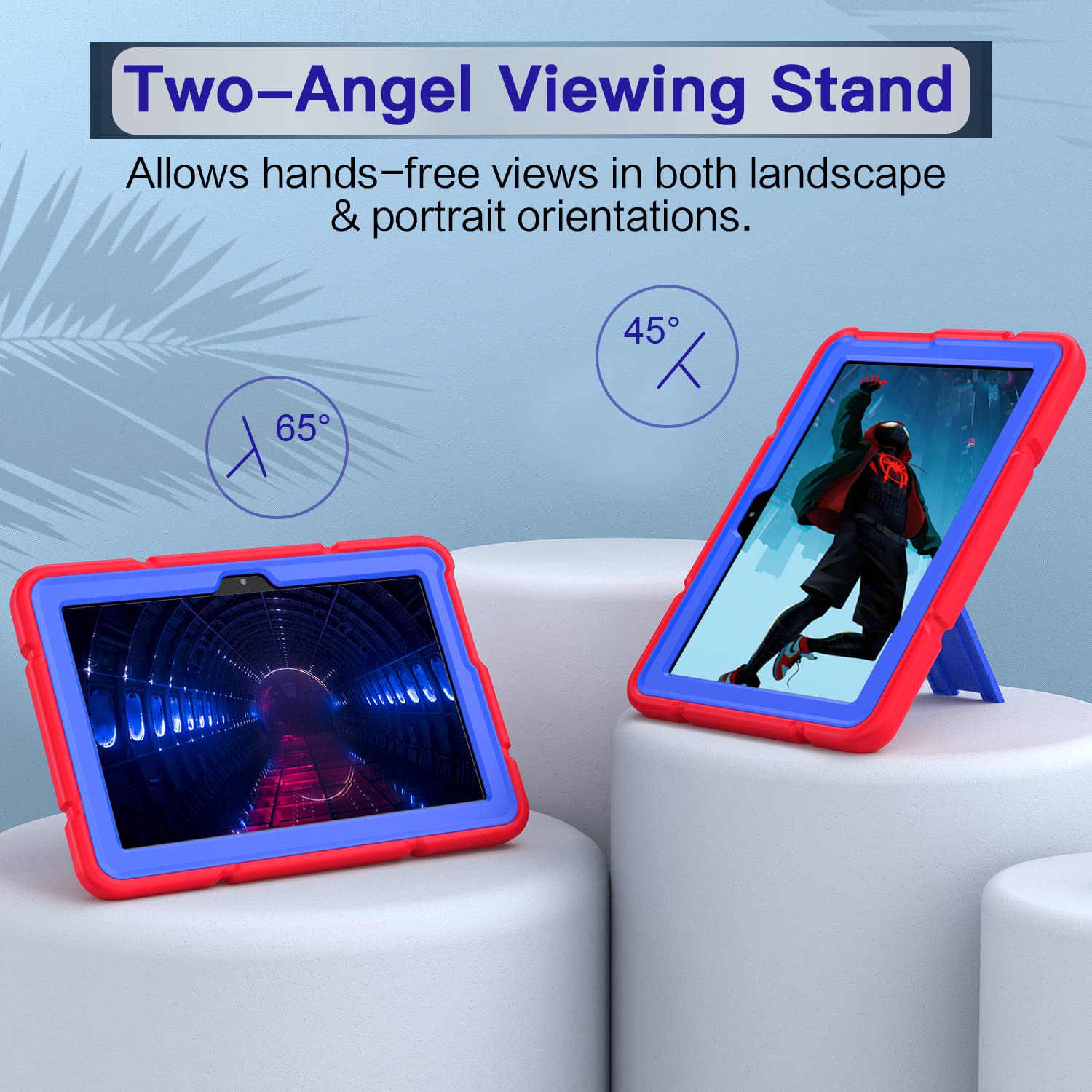 Grifobes Case [Only For 2022/2020 Released 12Th/10Th Generation] Kindle Fire Hd 8/8 Plus, Hd 8 Kids/Kids Pro Tablet, 3 In 1 Heav