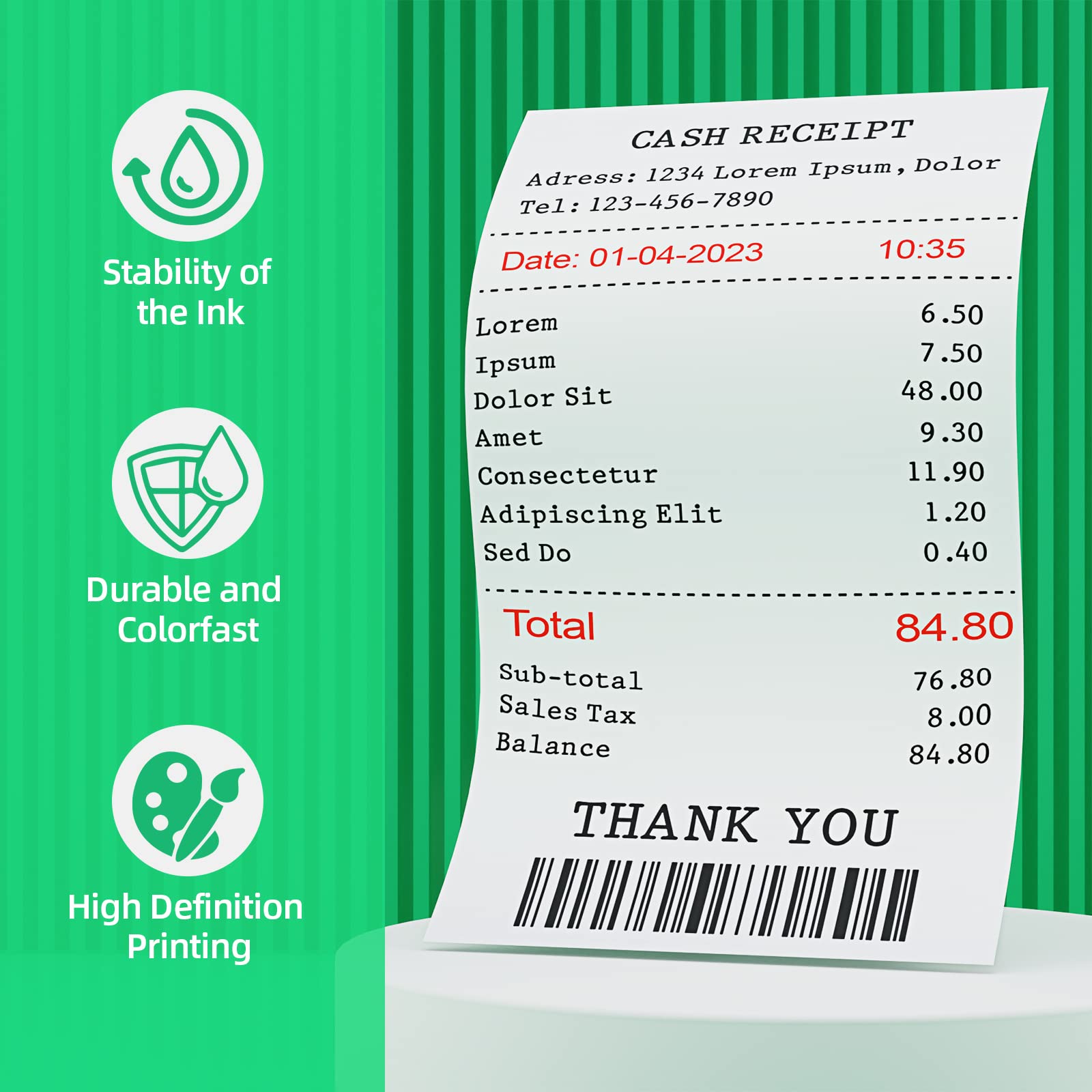 Cosob 24 Pack Compatible Ribbon Replacement For Star Printer Ribbon Sp700 Sp 700 Rc700 Rc 700 Use With Sp700Br Rc700Br Sp712 Sp7