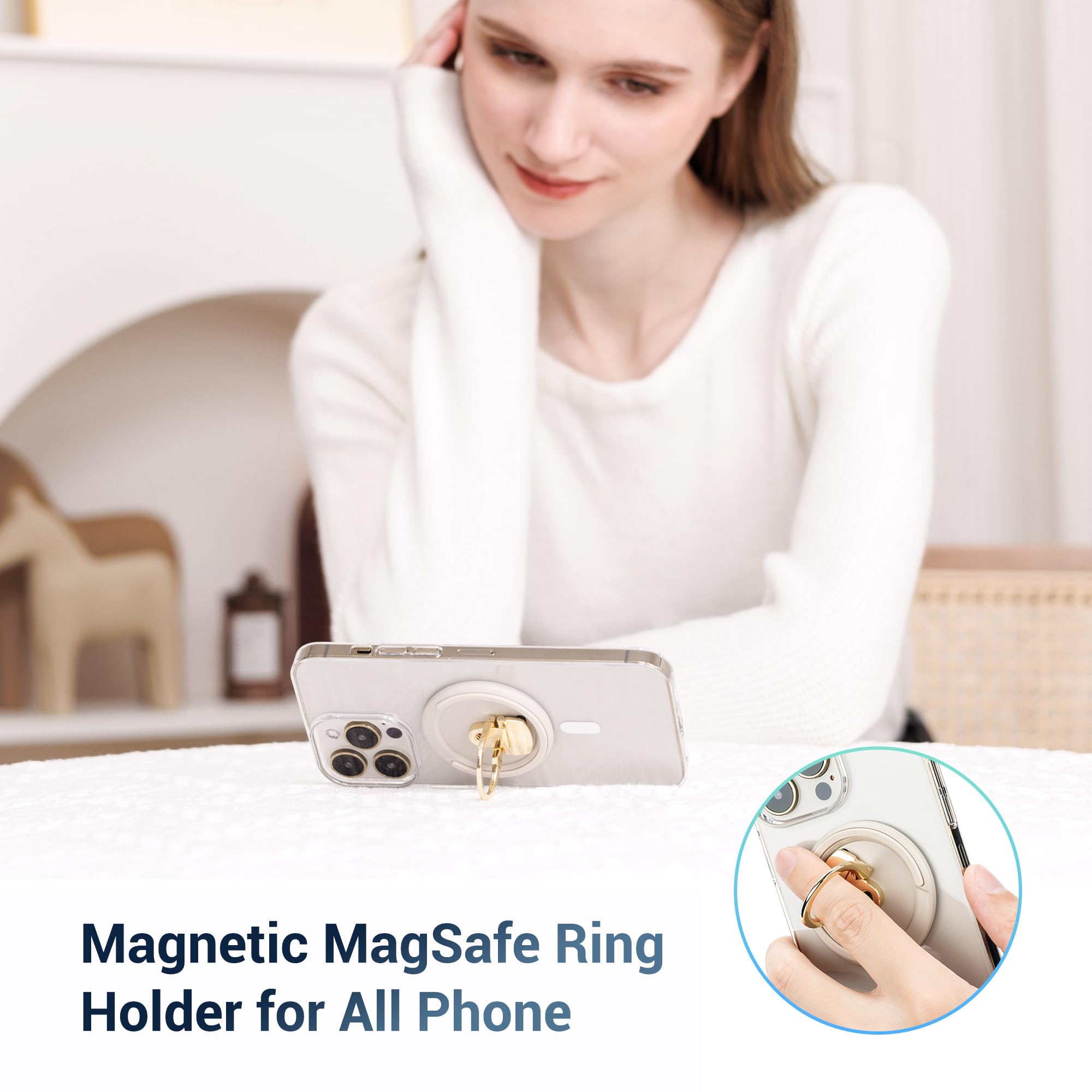 Profezzion Continuity Camera Mount With For Macbook Laptops, Strong Magnetic Phone Holder For Iphone 15 14 13 12 Series, Phone W