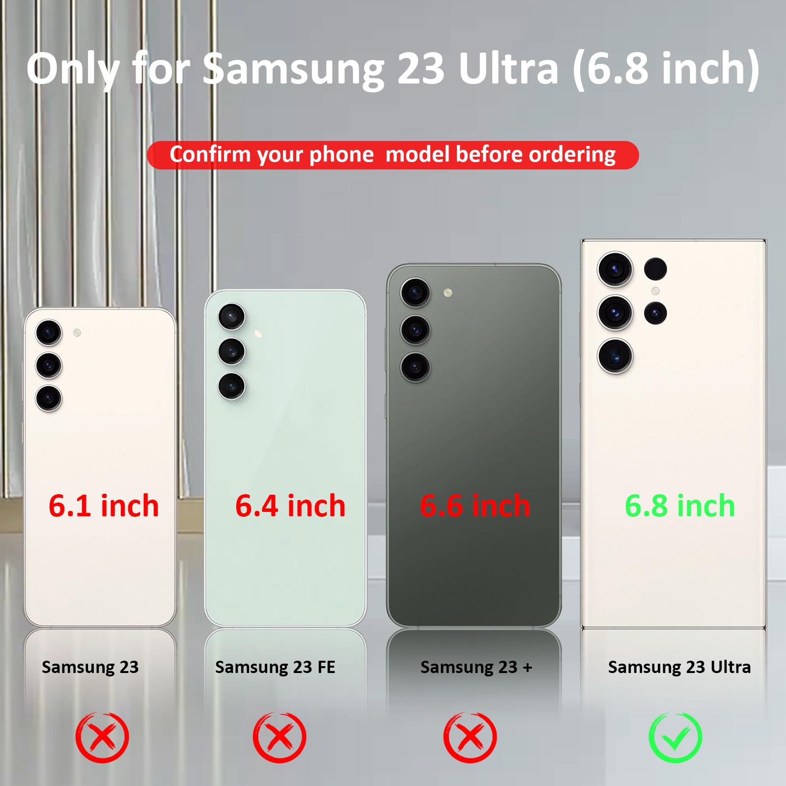 Addit Case For Samsung S23 Ultra Phone Case Samsung Galaxy S23 Ultra Case, Military Grade, Heavy Duty, With Stand Ring, Support