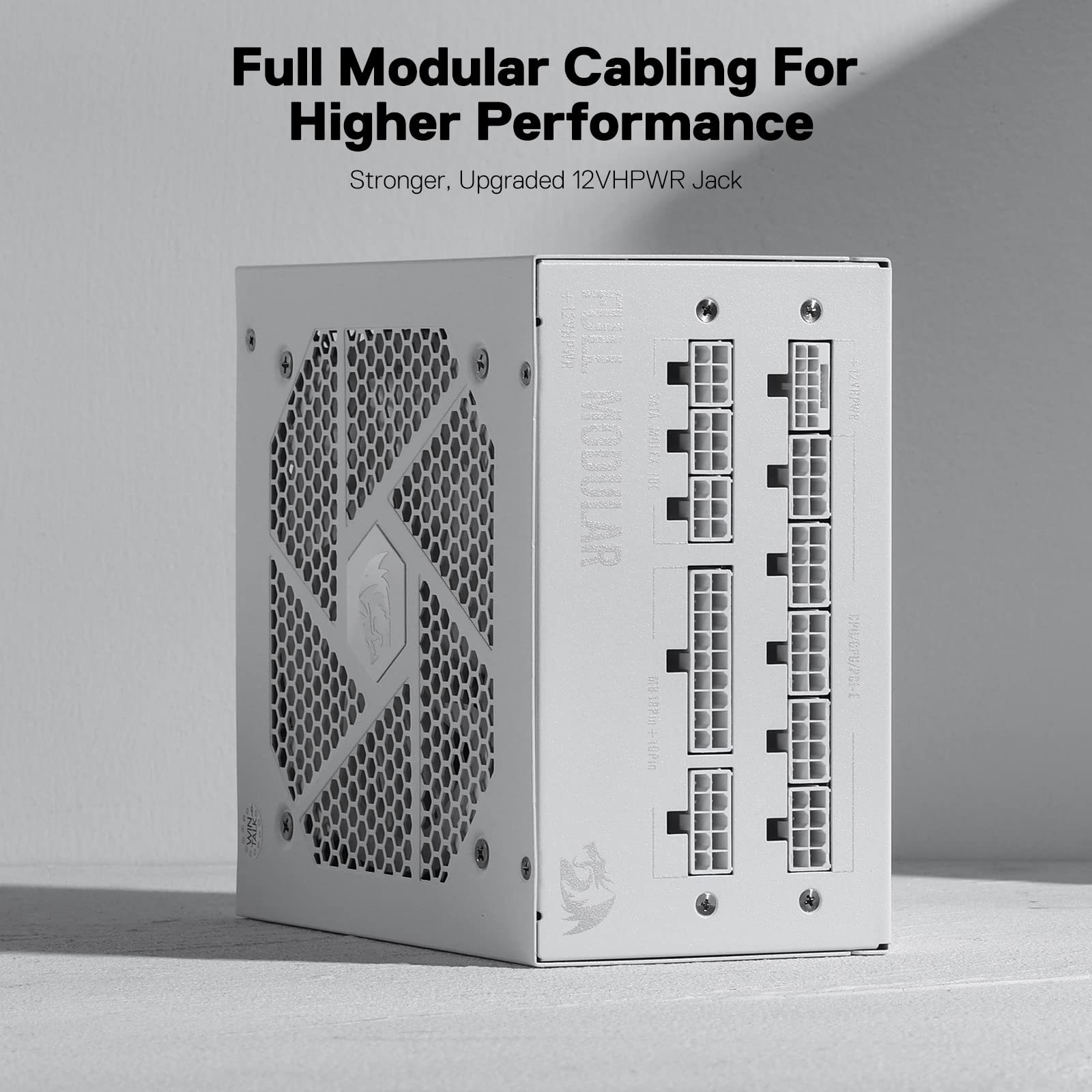 Redragon Psu007 80+ Gold 850 Watt Atx 3.0 & Pcie 5.0 Fully Modular Power Supply W/ 80 Plus Gold Certified, Compact 160Mm Size, S