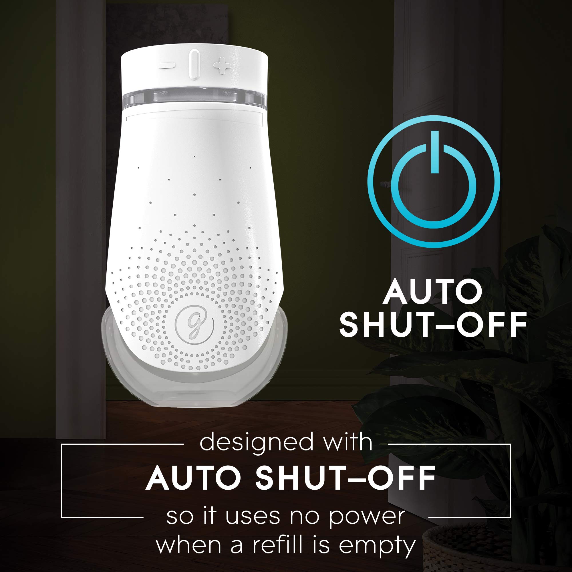 Glade Plugin Plus Air Freshener Starter Kit, Scented Oil For Home And Bathroom, Aqua Waves, 2.01 Fl Oz, 1 Warmer + 3 Refills