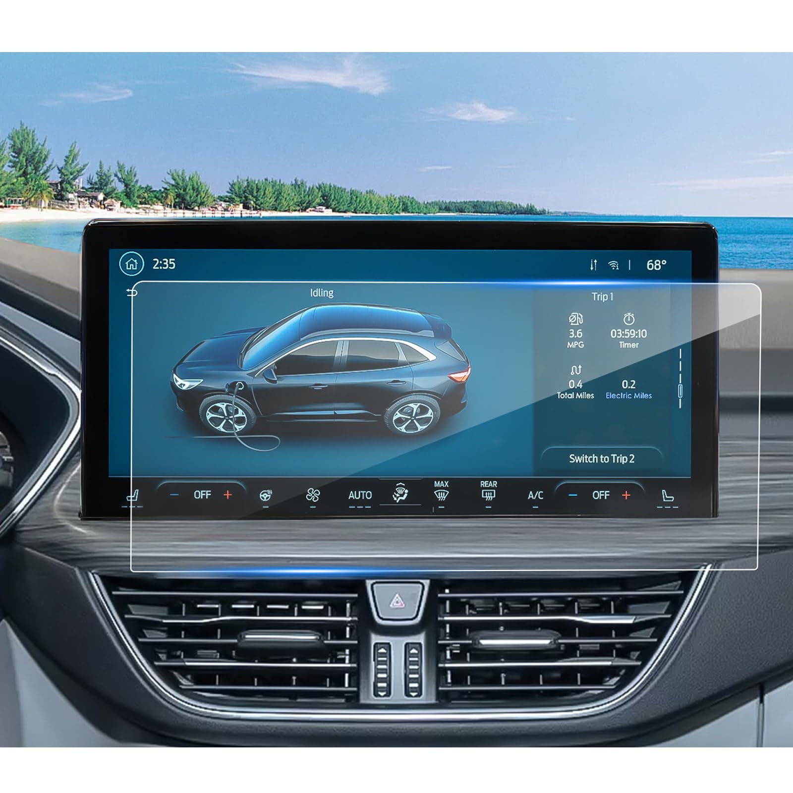 Coleya (2Pack) For 2023 2024 2025 Ford Escape Screen Protector, 13.2 Inch Escape (St Line Elite/Platinum/Plug In Hybrid/St Line