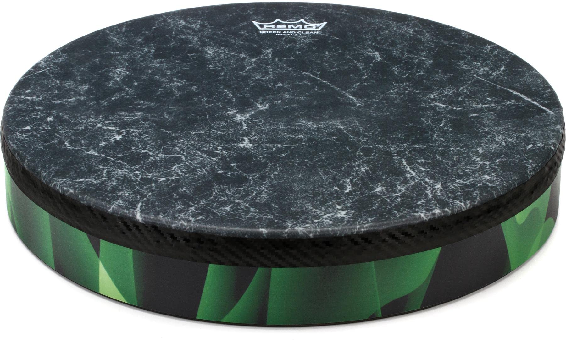 Remo World Percussion Frame Drum Green And Clean 12' Hd 8612 41