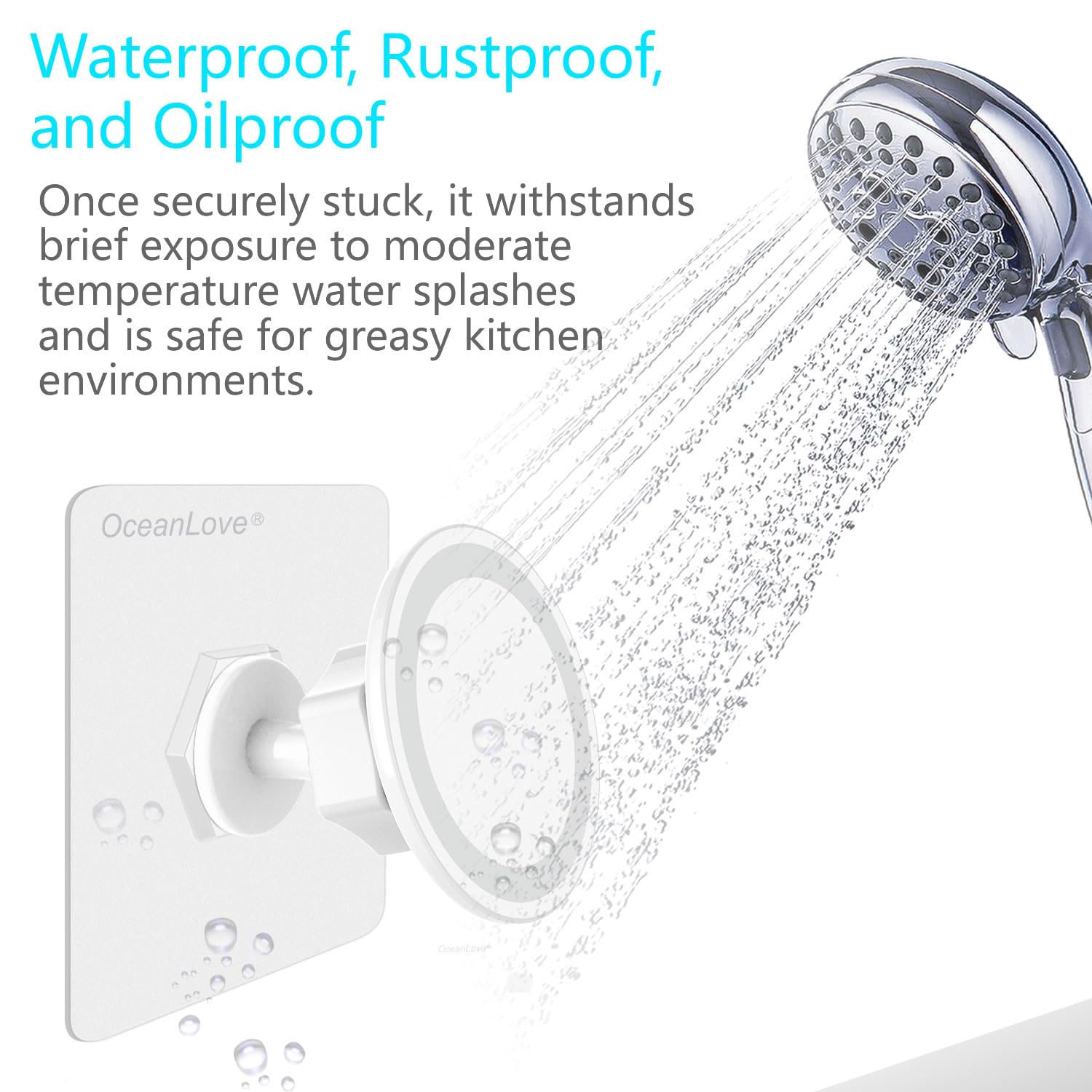 Oceanlove For Magsafe Wall Mount Magnetic Phone Holder, Self-Adhesive, 360 Rotatable, Waterproof, Compatible With Iphone 16/15/1